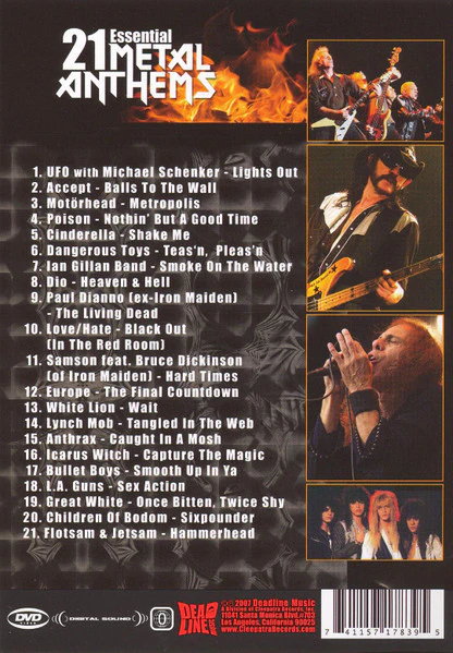 21 Essential Metal Anthems (DVD) - Image 2