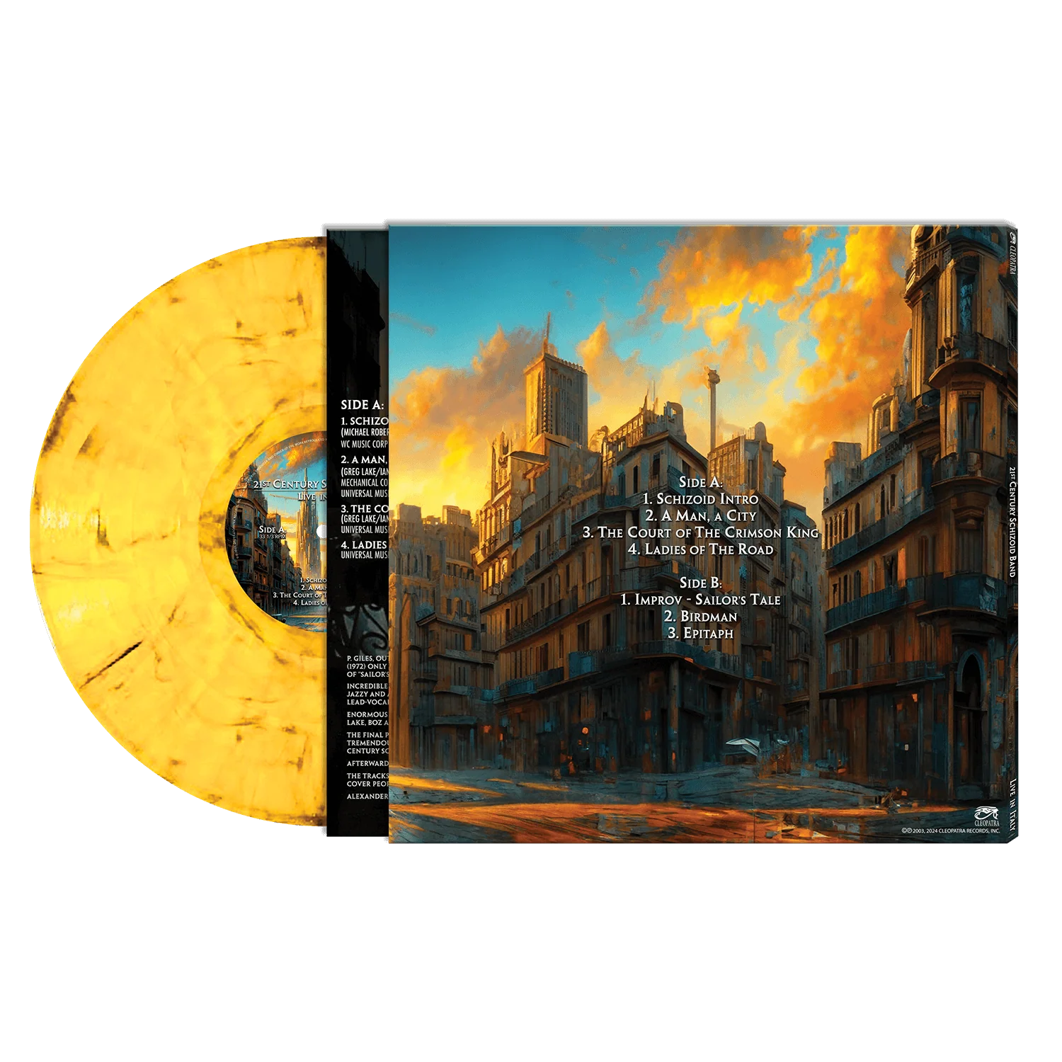 21st Century Schizoid Band - Live In Italy (Yellow Marble Vinyl) - Image 2