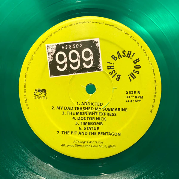 999 - Bish! Bash! Bosh! (Limited Edition Green Vinyl) - Image 2