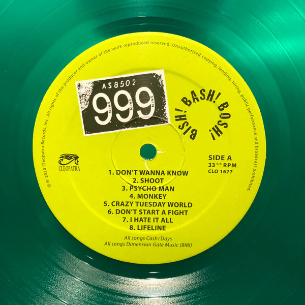 999 - Bish! Bash! Bosh! (Limited Edition Green Vinyl) - Image 3