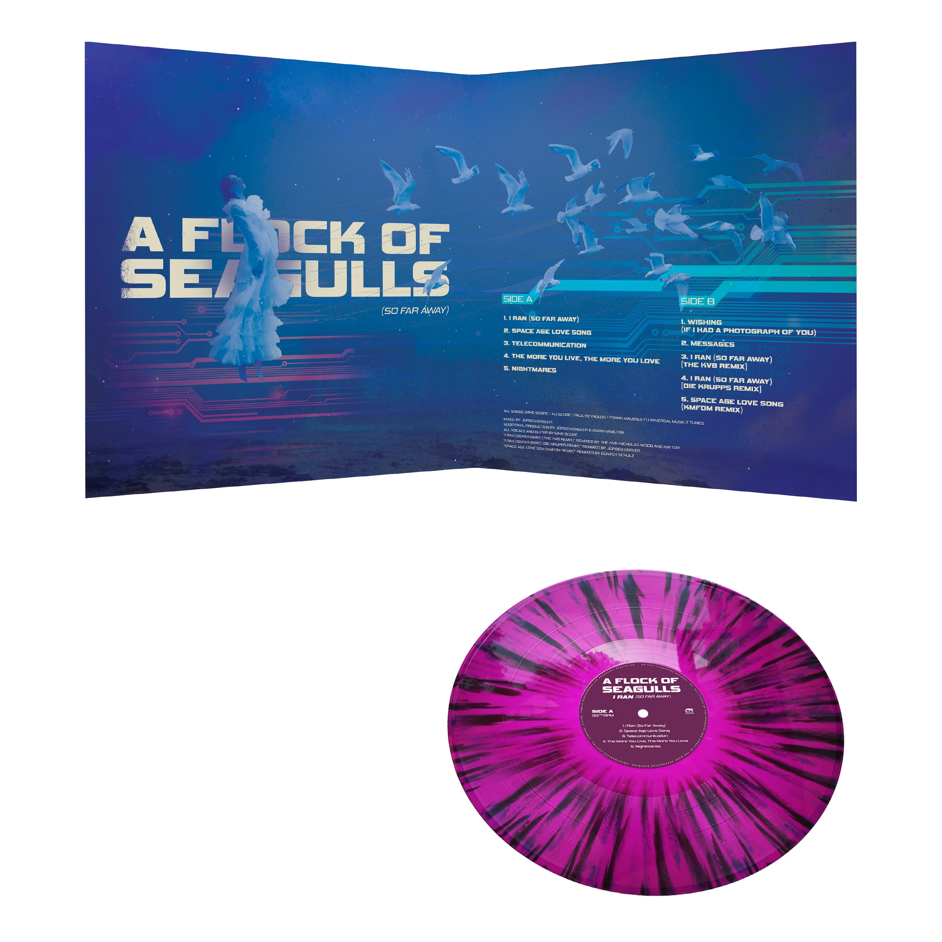 A Flock of Seagulls - I Ran (So Far Away) (Limited Edition Purple-Black Splatter Vinyl) - Image 3