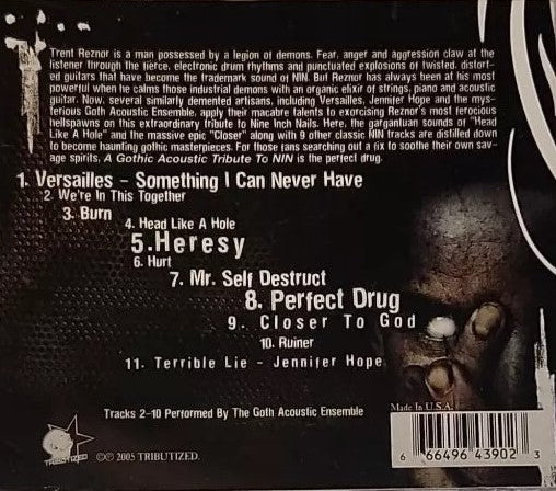 A Gothic Acoustic Tribute To NIN (CD) - Image 2