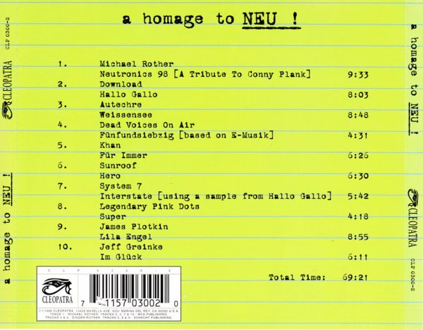 A Homage To Neu! (CD) - Image 2