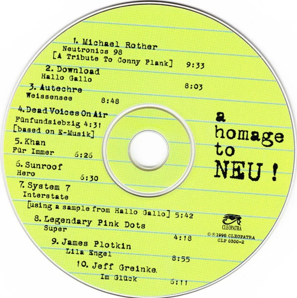 A Homage To Neu! (CD) - Image 3