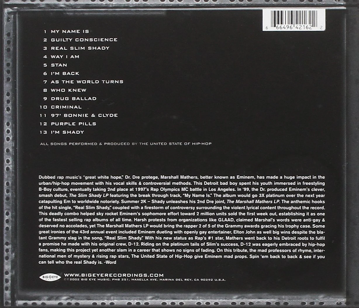 A Tribute To Eminem (CD) - Image 2