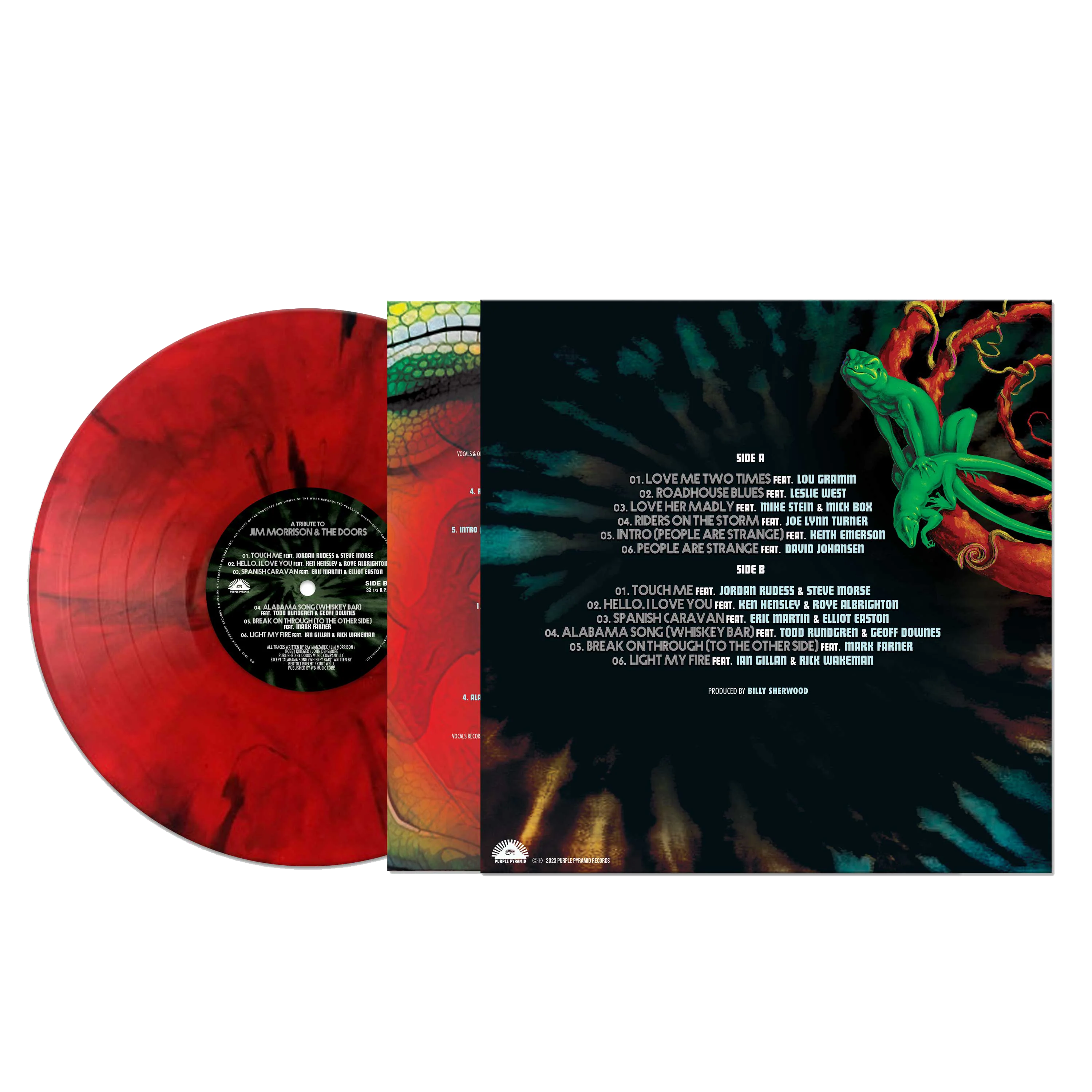 A Tribute to Jim Morrison & The Doors (Red Marble Vinyl) - Image 2