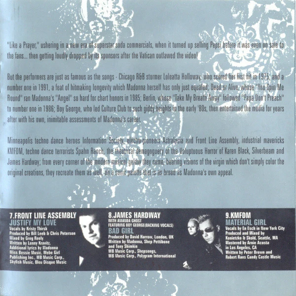 A Tribute To Madonna - Virgin Voices Volume One (CD) - Image 5