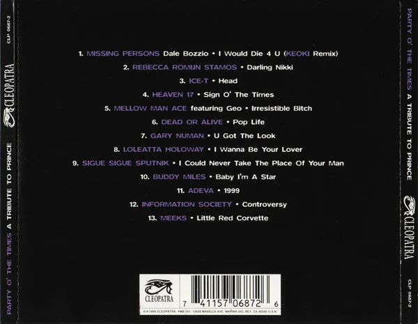 A Tribute To Prince -  Party O' The Times (CD) - Image 2