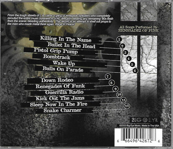 A Tribute To Rage Against The Machine (CD) - Image 2