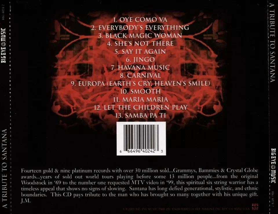 A Tribute To Santana (CD) - Image 2