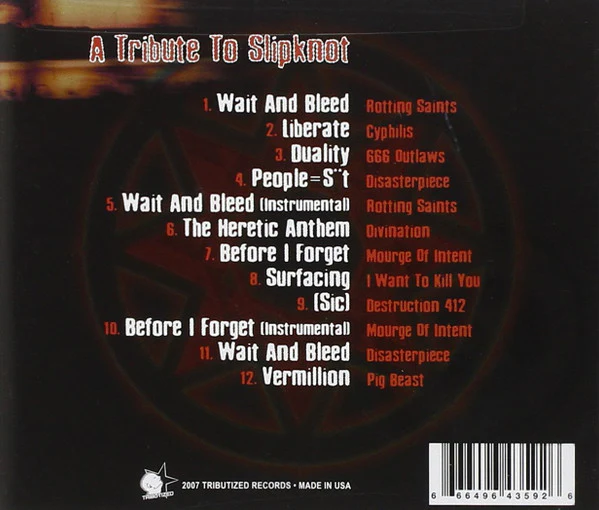 A Tribute To Slipknot (CD) - Image 2