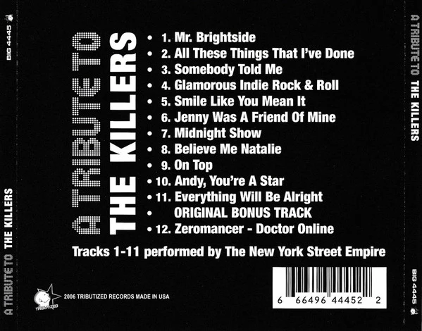 A Tribute To The Killers (CD) - Image 2