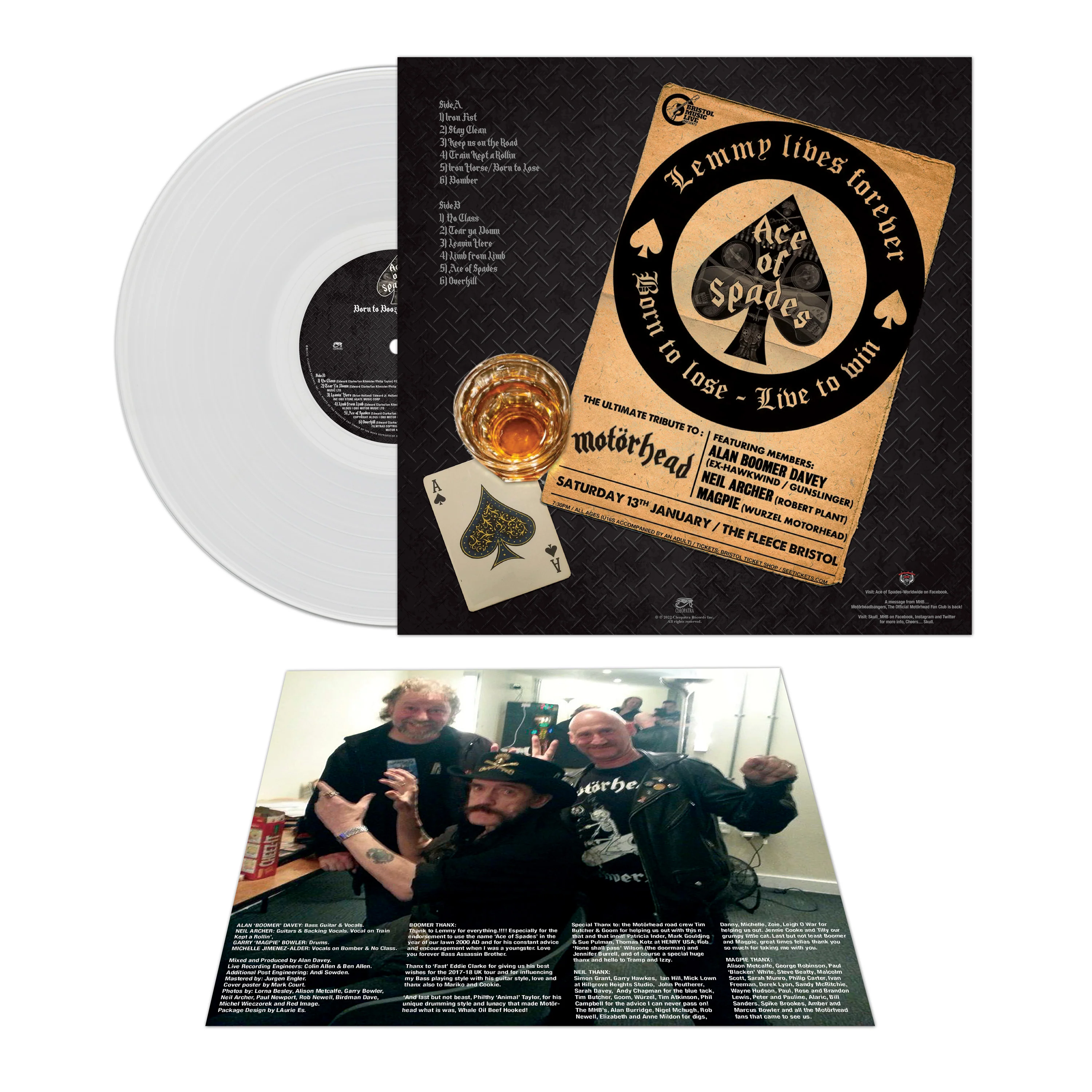 Ace of Spades - Born to Booze, Live to Sin - A Tribute to Motörhead (Clear Vinyl) - Image 4