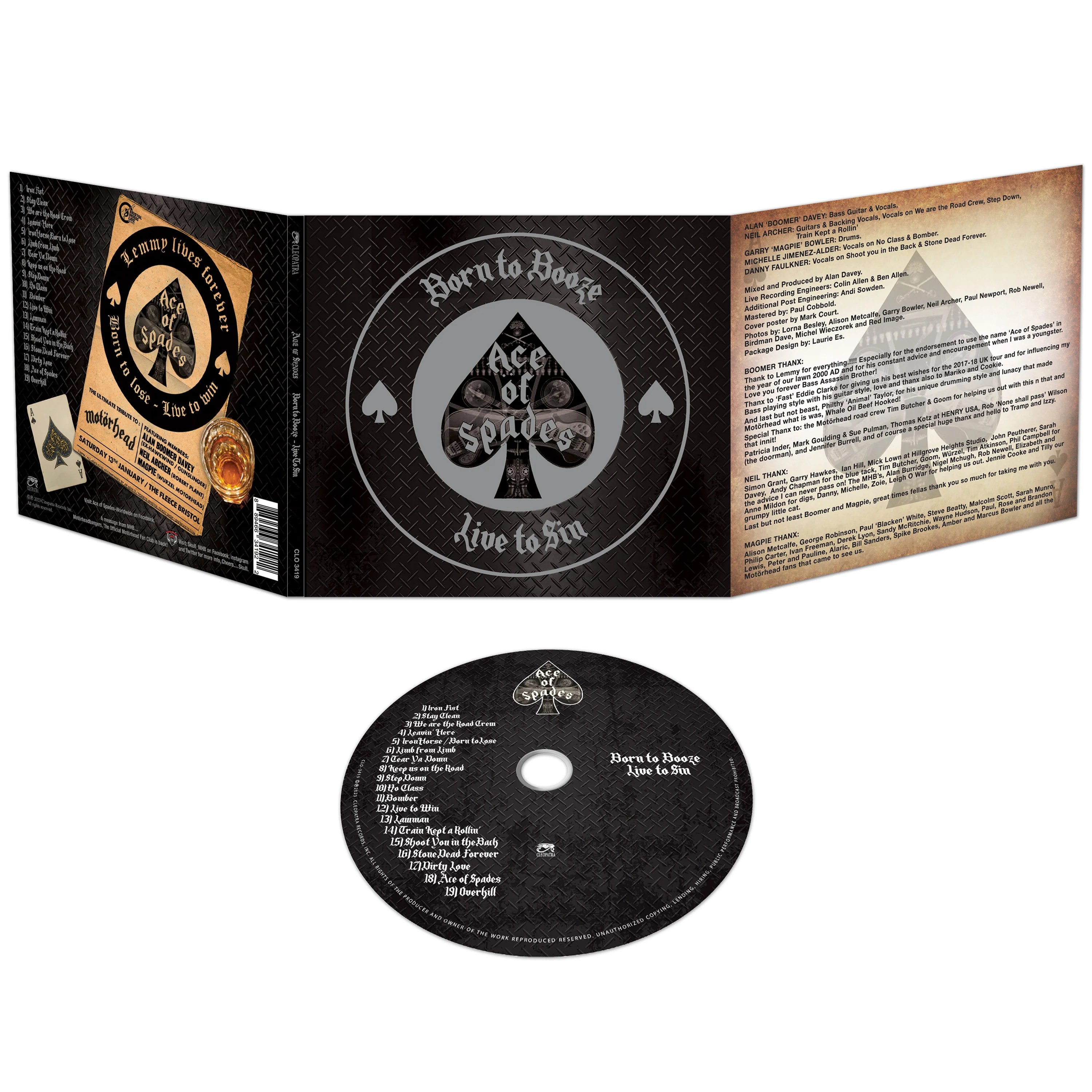 Ace Of Spades - Born To Booze, Live To Sin - A Tribute To Motörhead (CD Digipak) - Image 2