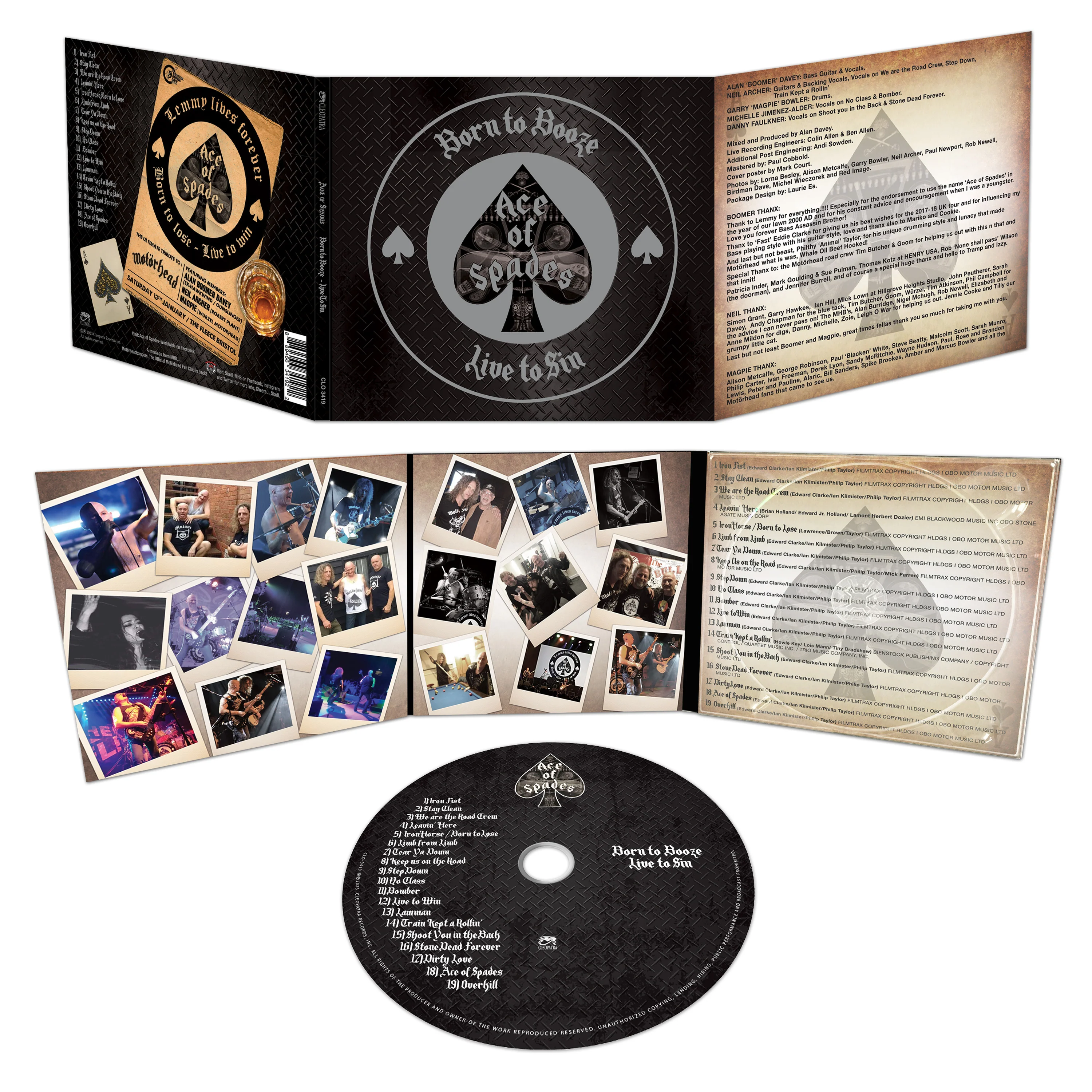 Ace Of Spades - Born To Booze, Live To Sin - A Tribute To Motörhead (CD Digipak) - Image 4