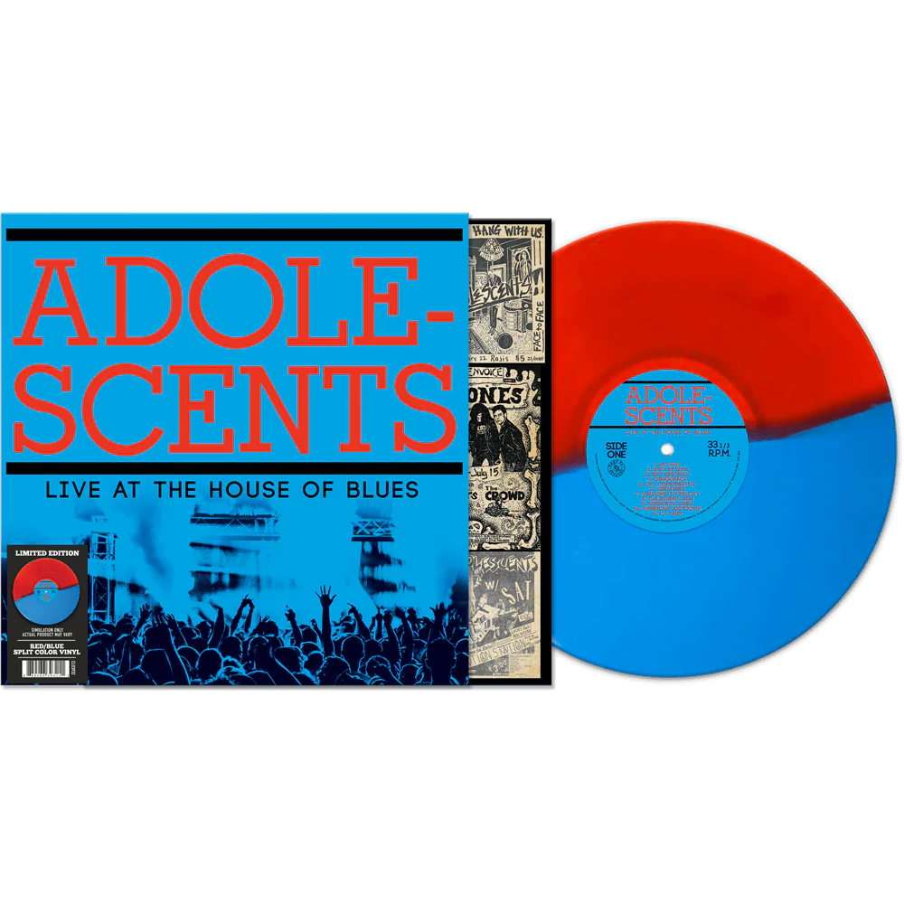 Adolescents - Live at the House of Blues (Red-Blue Split Color Vinyl + Poster)