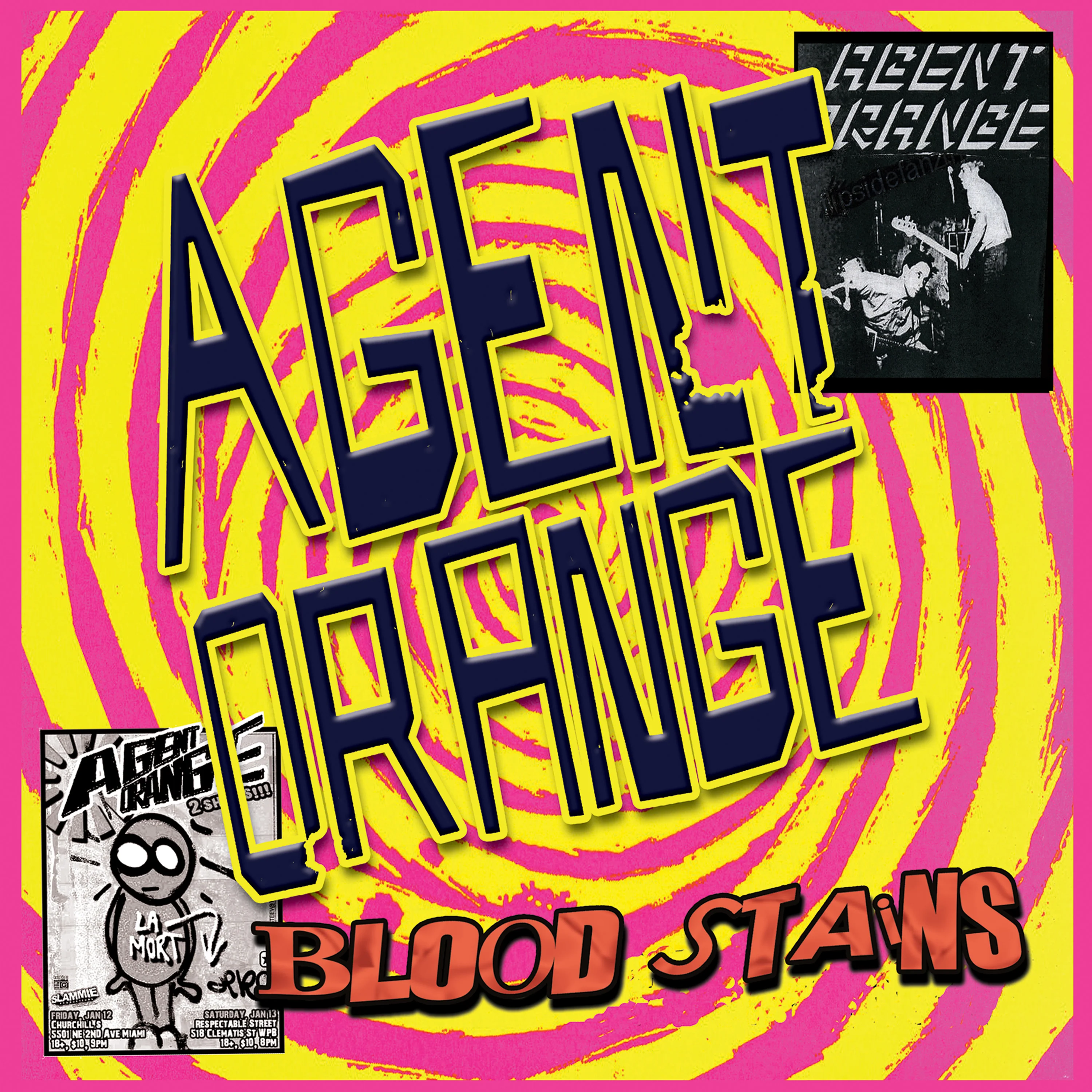 Agent Orange - Bloodstains (Yellow 7" Vinyl) - Image 3