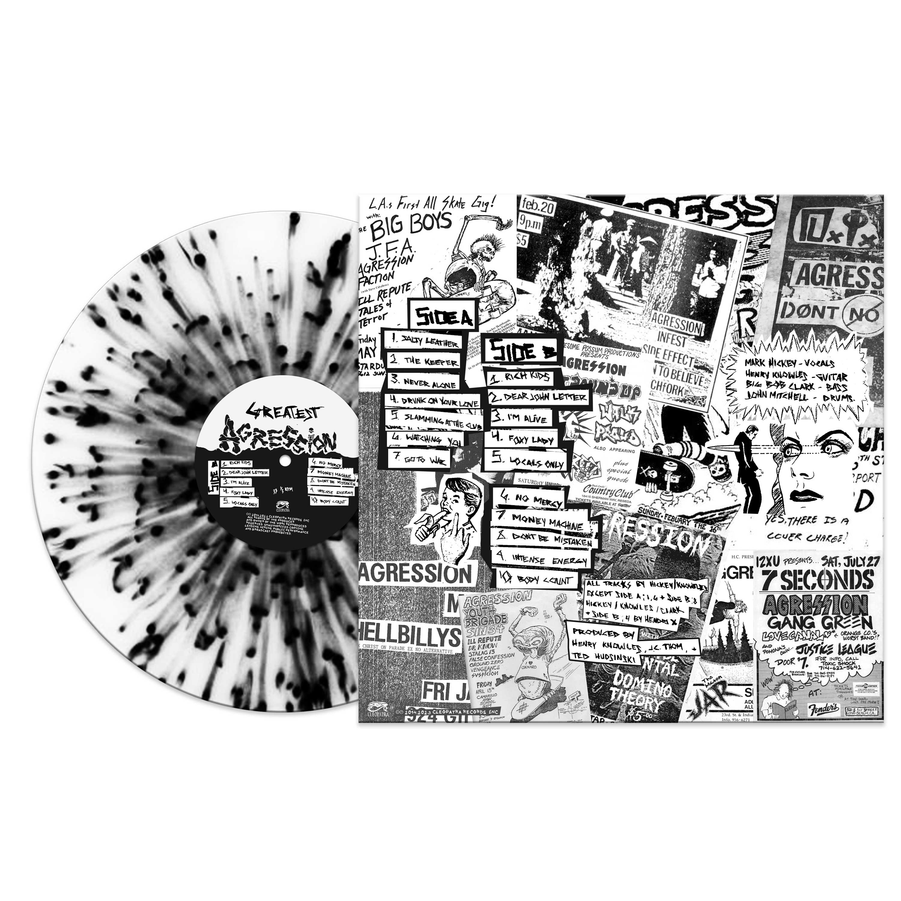 Agression - Greatest (Black-White Splatter Vinyl) - Image 2
