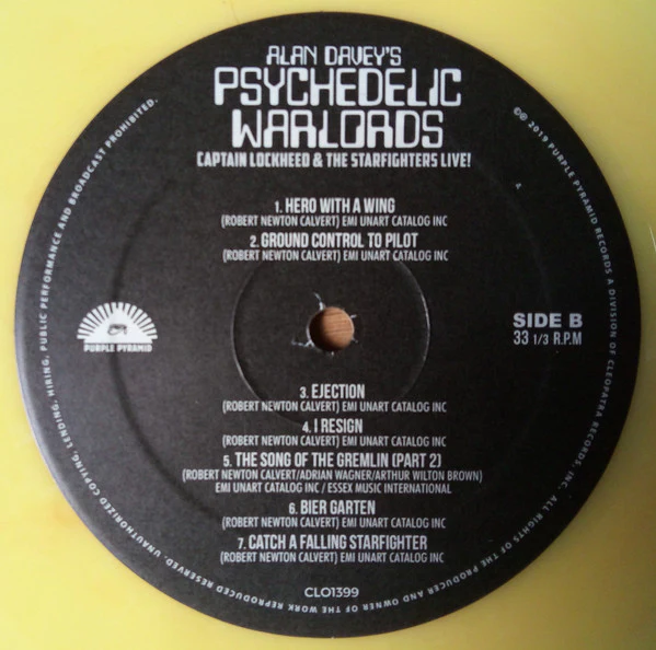 Alan Davey's Psychedelic Warlords - Captain Lockheed & The Starfighters Live (Limited Edition Yellow Vinyl) - Image 4