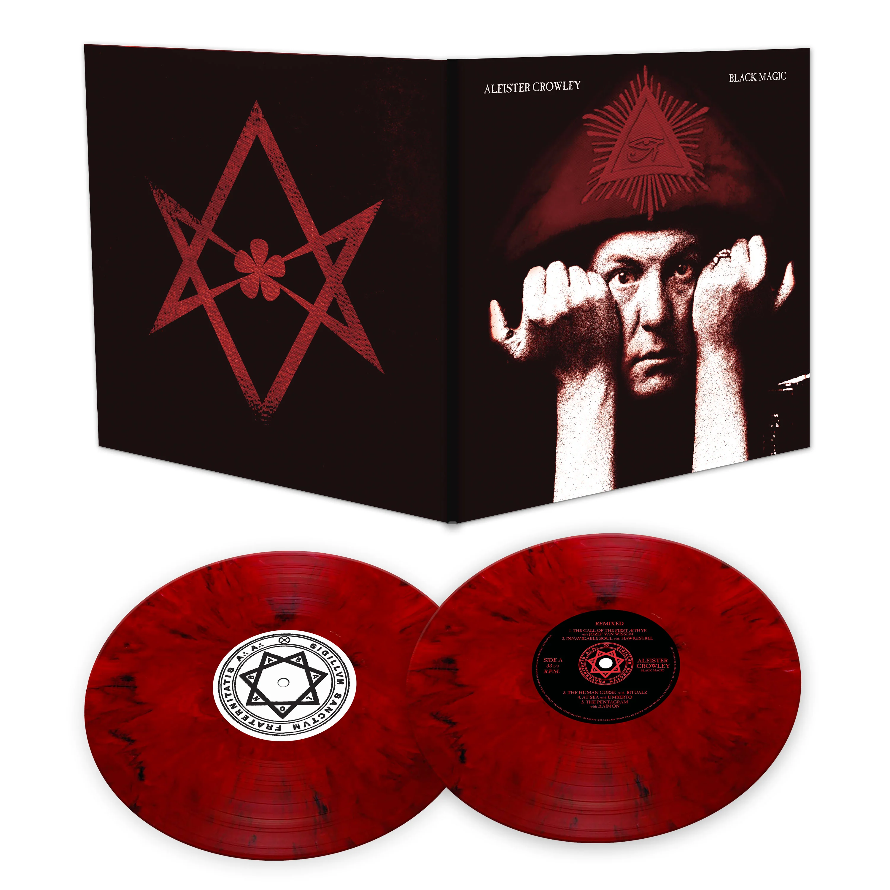 Aleister Crowley - Black Magic (Limited Edition Red Marble Double Vinyl) - Image 2
