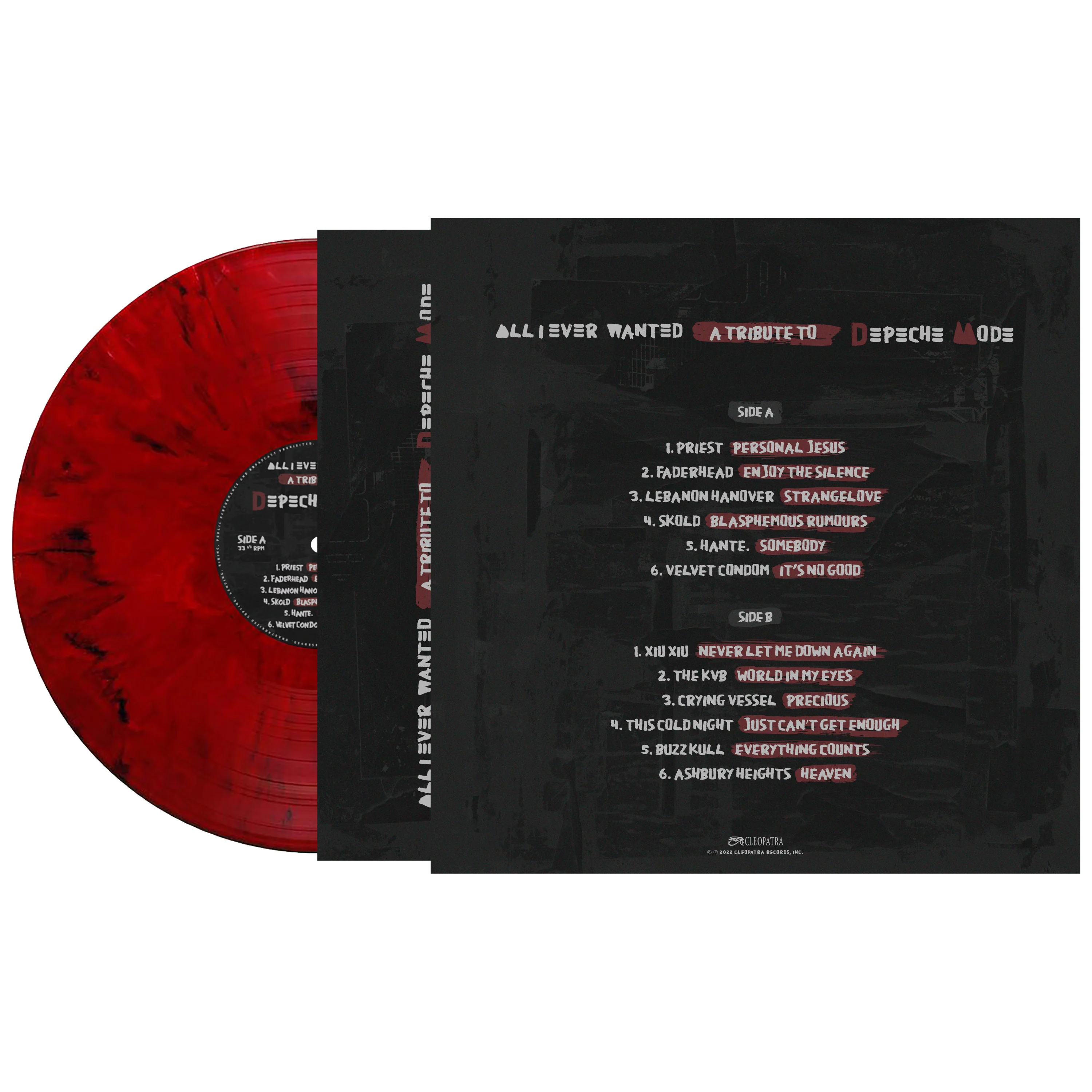 All I Ever Wanted - A Tribute To Depeche Mode (Red Marble Vinyl) - Image 2