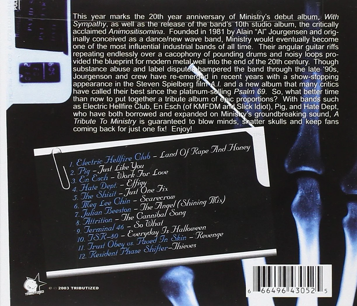 An Industrial Tribute To Ministry (CD) Out of Print - Image 2
