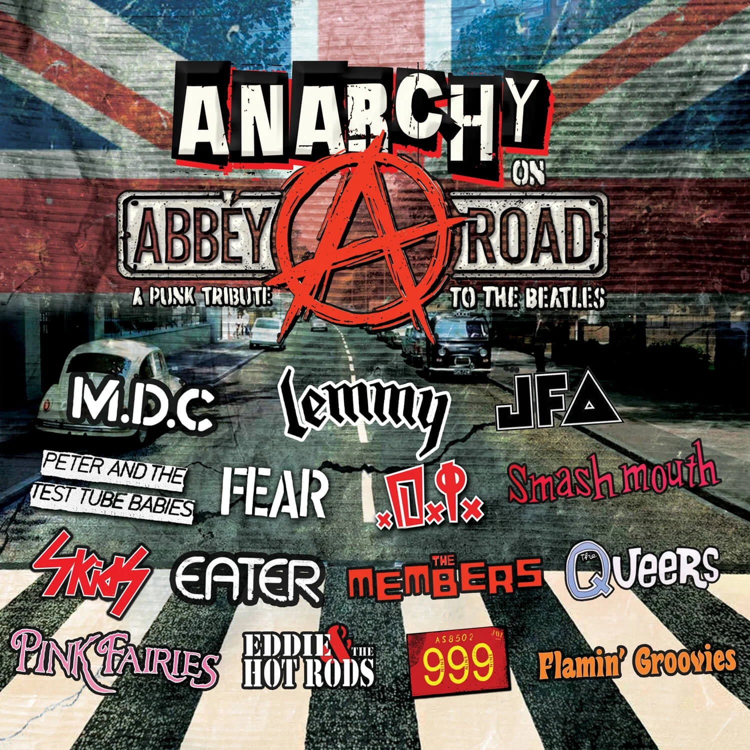 Anarchy On Abbey Road - A Punk Tribute to The Beatles (Red Marble Vinyl LP) - Image 3
