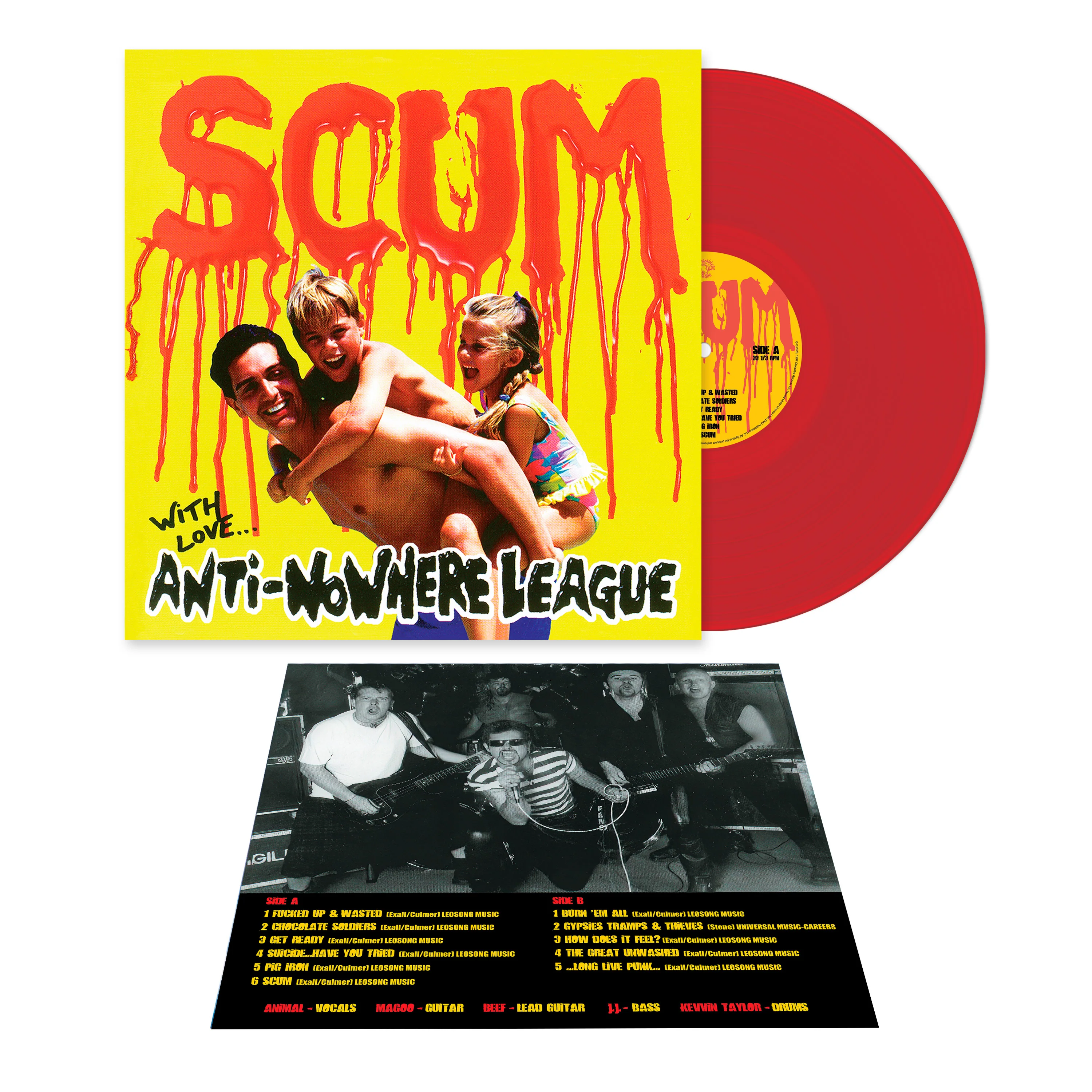 Anti-Nowhere League – Scum (Red Vinyl) - Image 2
