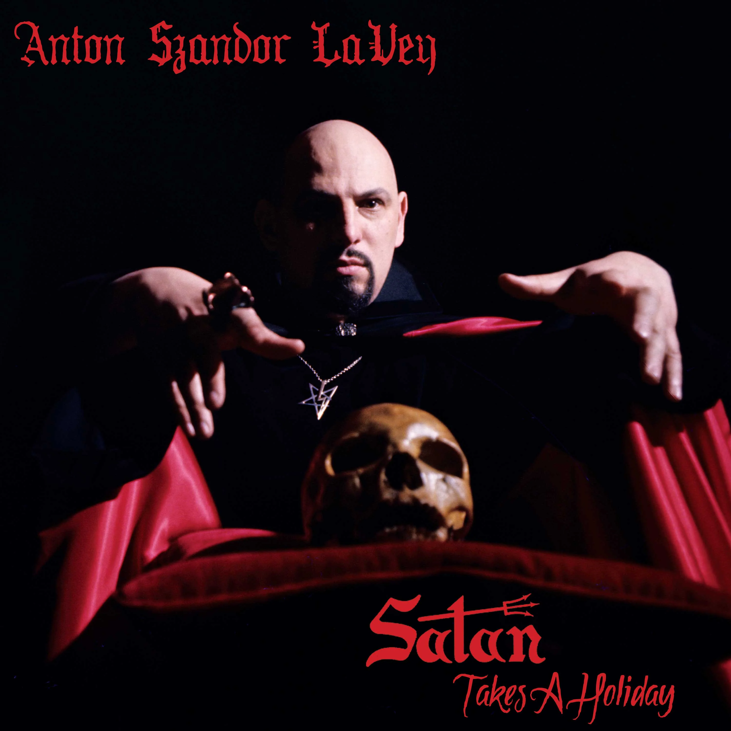 Anton Lavey - Satan Takes A Holiday (Red Marble Vinyl) - Image 3
