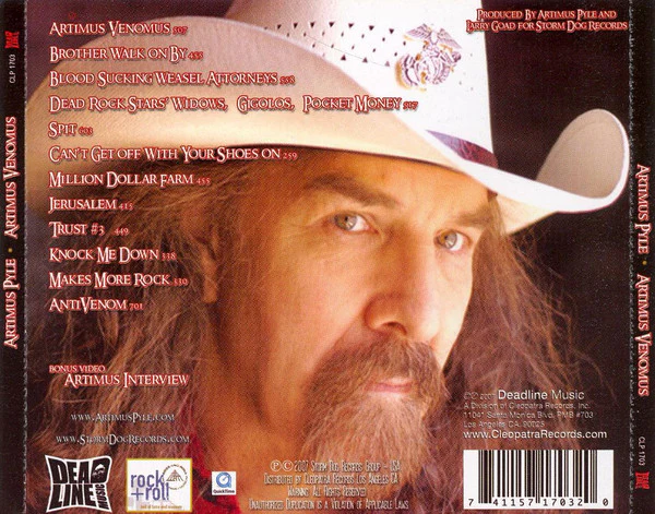 Artimus Pyle - Artimus Venomus (CD) - Image 2