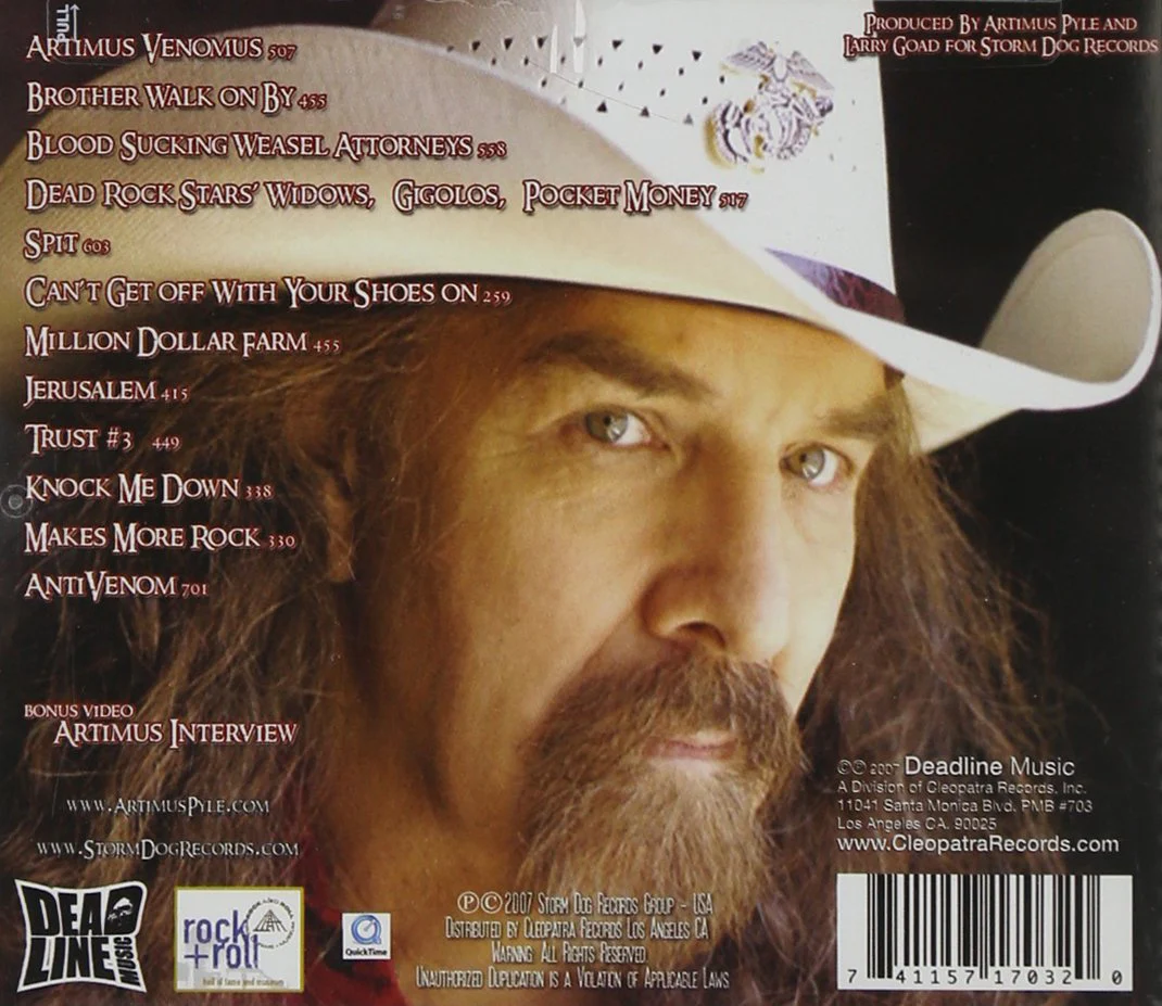 Artimus Pyle - Artimus Venomus (CD) - Image 2