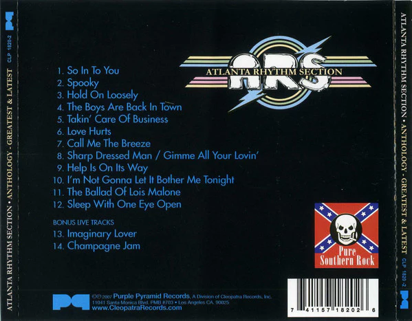 Atlanta Rhythm Section - Anthology - Greatest & Latest (CD) - Image 2