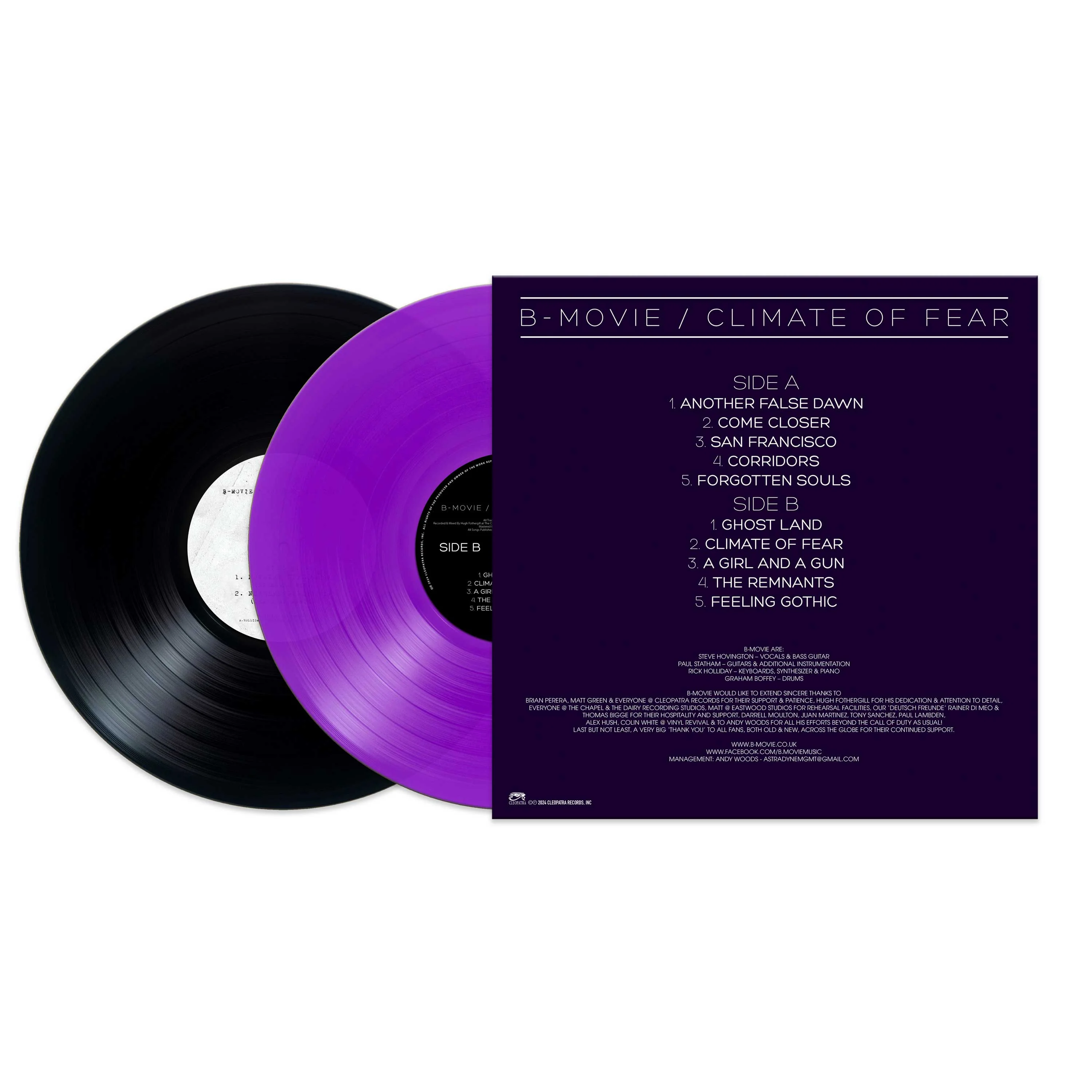 B-Movie - Climate of Fear (Purple-Black Double Vinyl) - Image 2