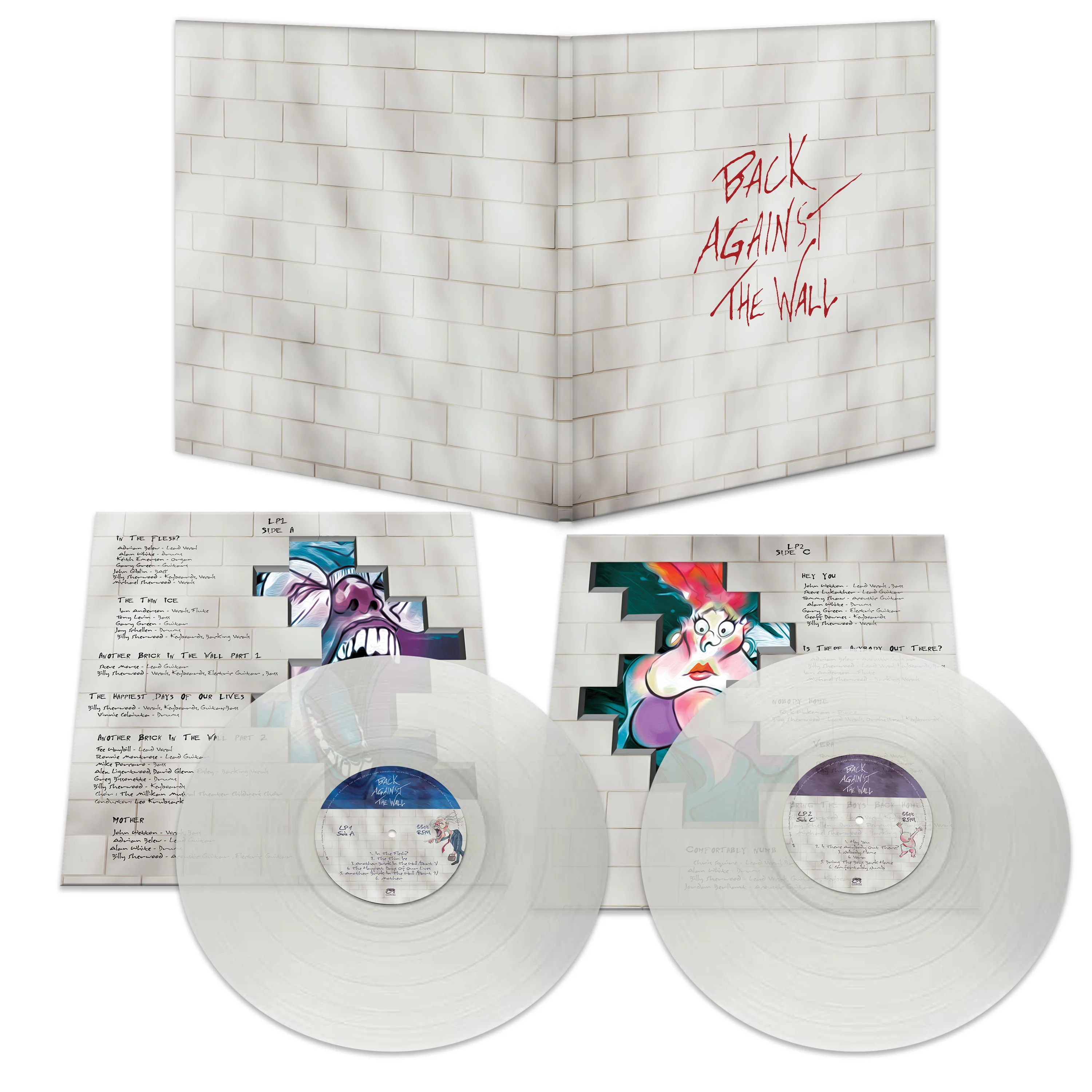 Back Against The Wall - A Tribute To Pink Floyd (Limited Edition Gatefold Clear Vinyl) - Image 2