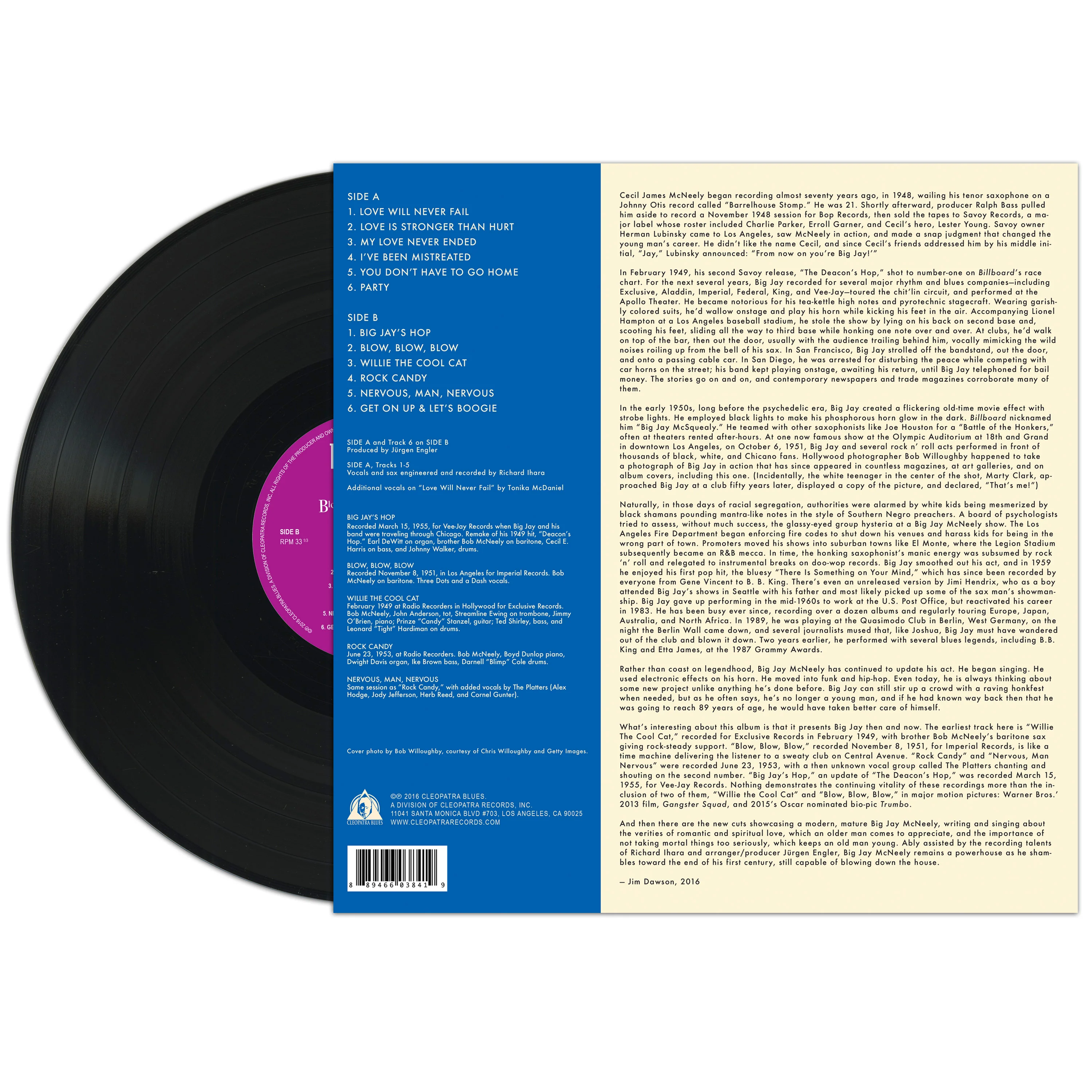 Big Jay McNeely - Blowin' Down The House - Big Jay's Latest & Greatest (LP) - Image 2