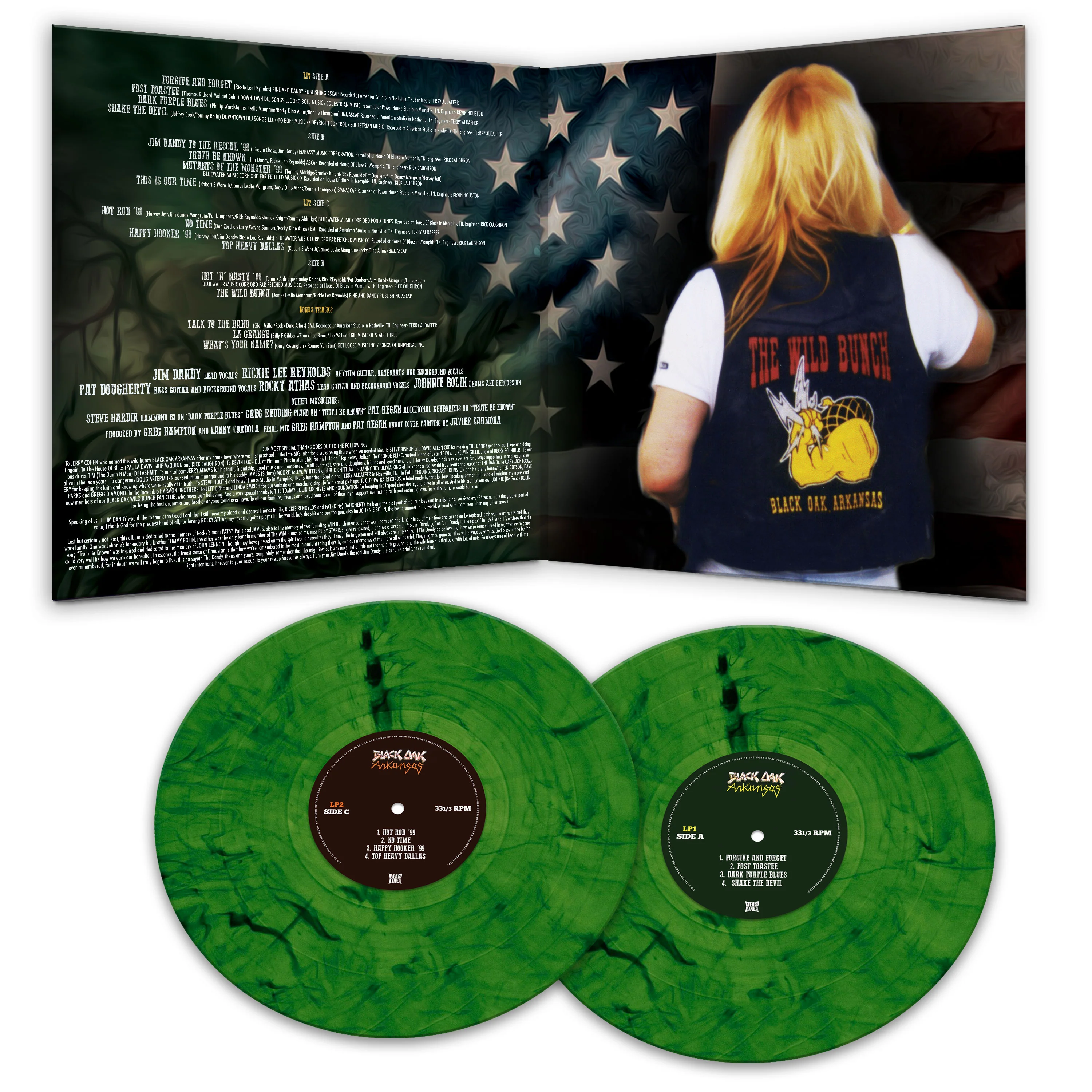 Black Oak Arkansas - The Wild Bunch (Green Marble Vinyl) - Image 3