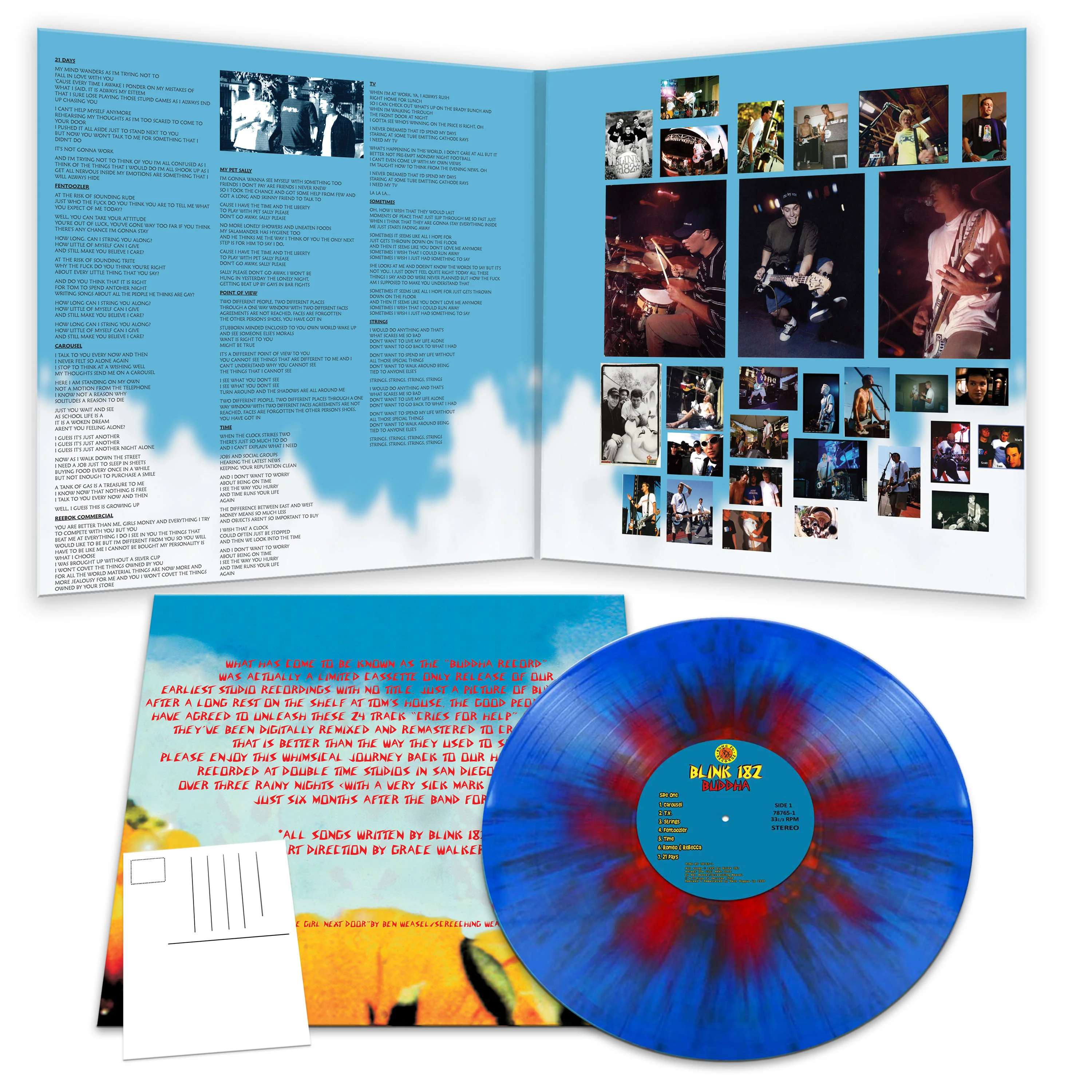 Blink 182 - Buddha (Blue-Red Splatter Vinyl) - Image 3