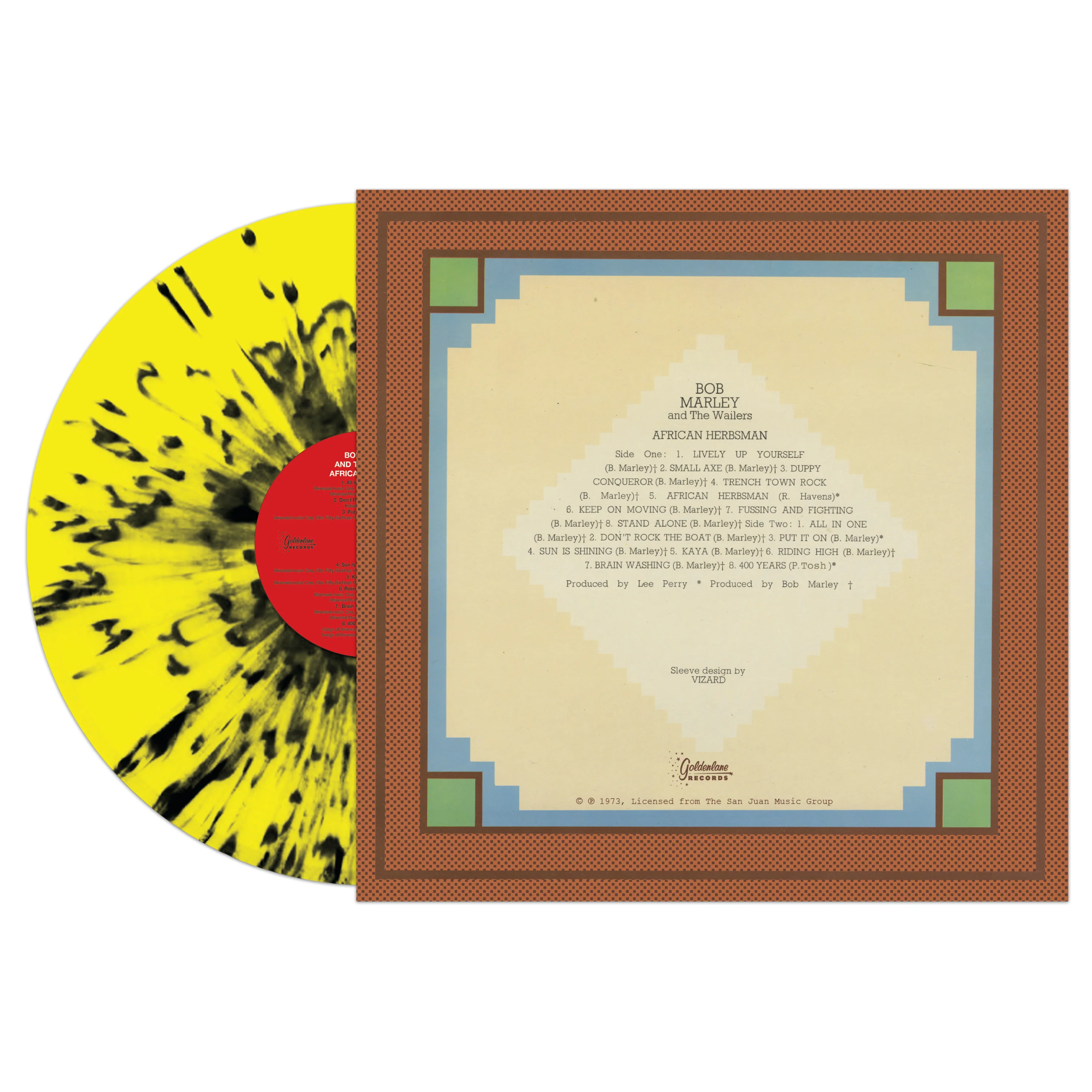 Bob Marley and The Wailers - African Herbsman (Yellow-Black Splatter Vinyl) - Image 2