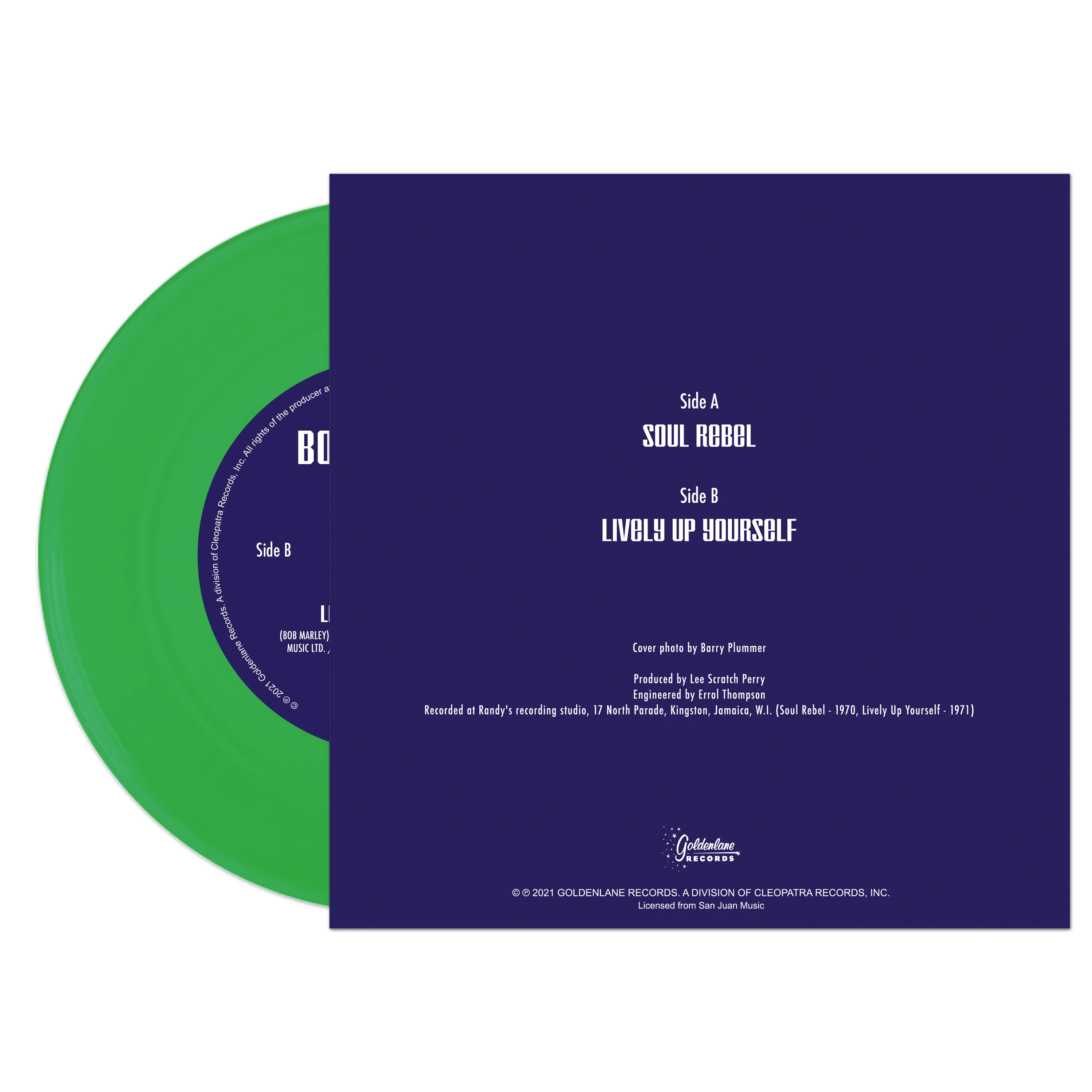Bob Marley - Soul Rebel (Limited Edition Green 7" Vinyl) - Image 2