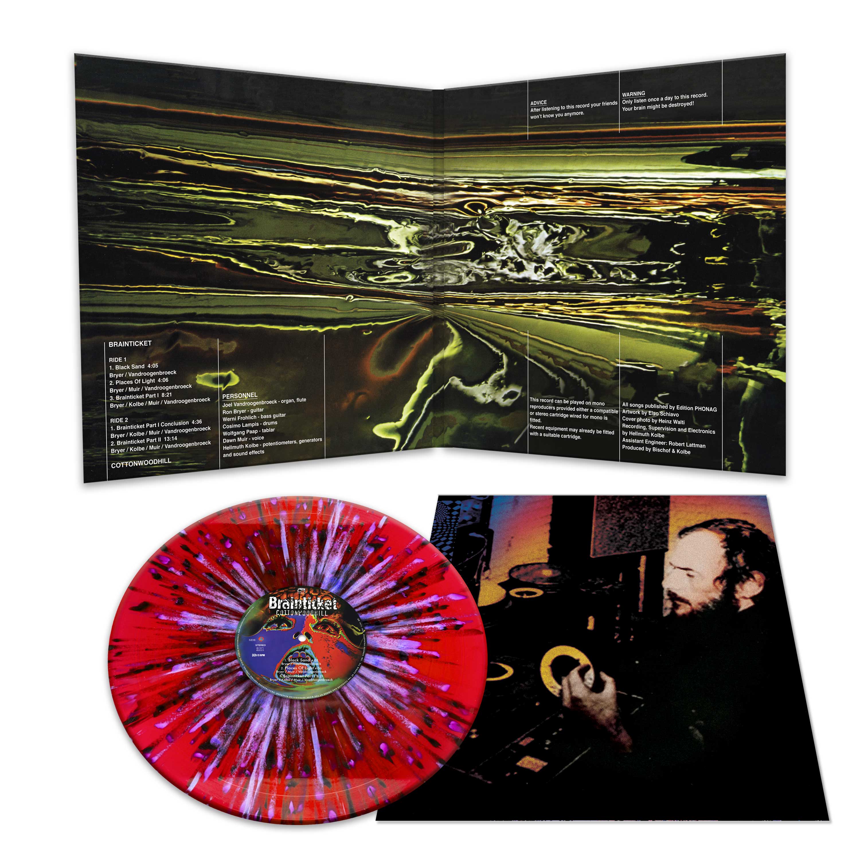 Brainticket - Cottonwoodhill (Red-Purple-Black Splatter Vinyl) - Image 2