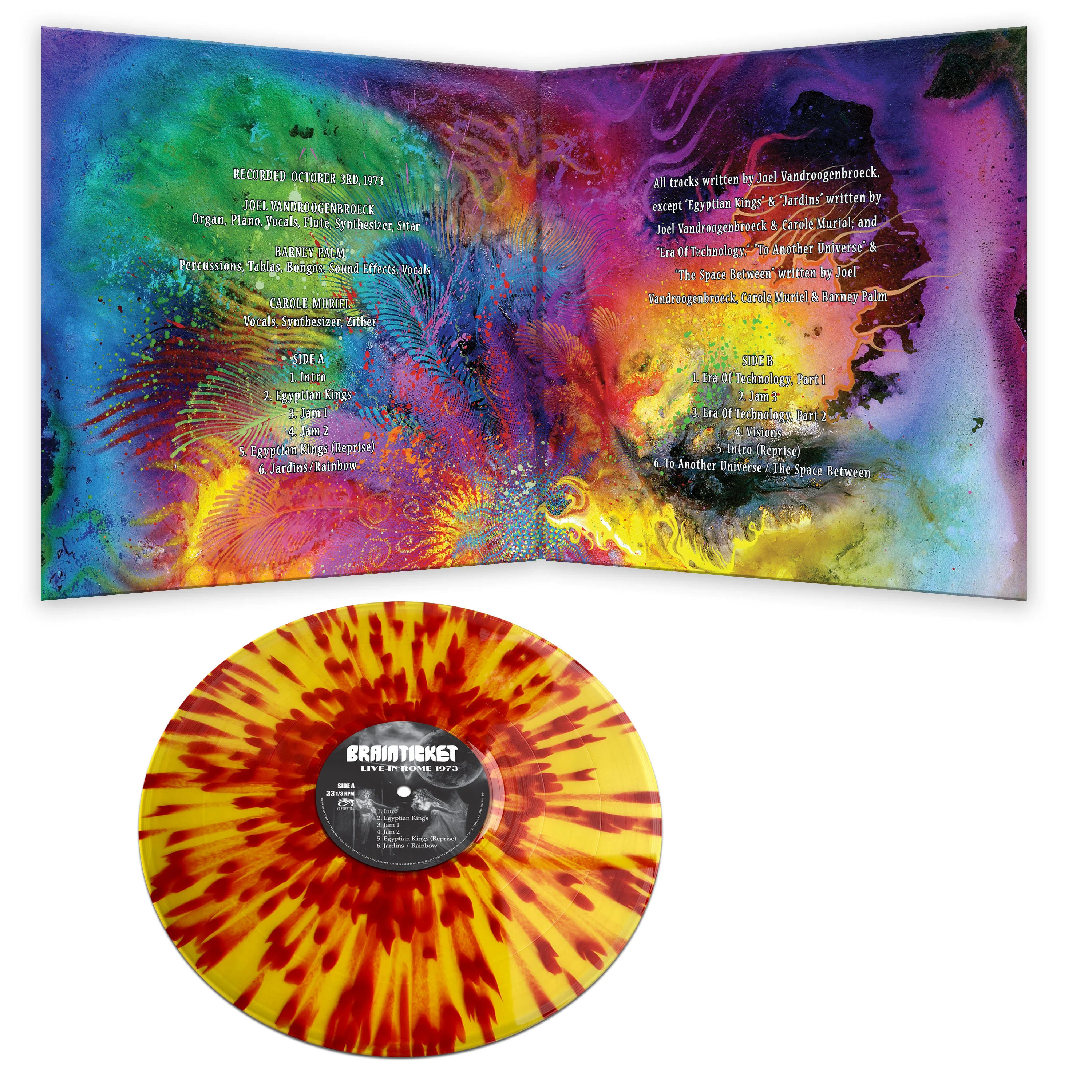 Brainticket - Live In Rome 1973 (Red-Yellow Splatter Vinyl) - Image 3