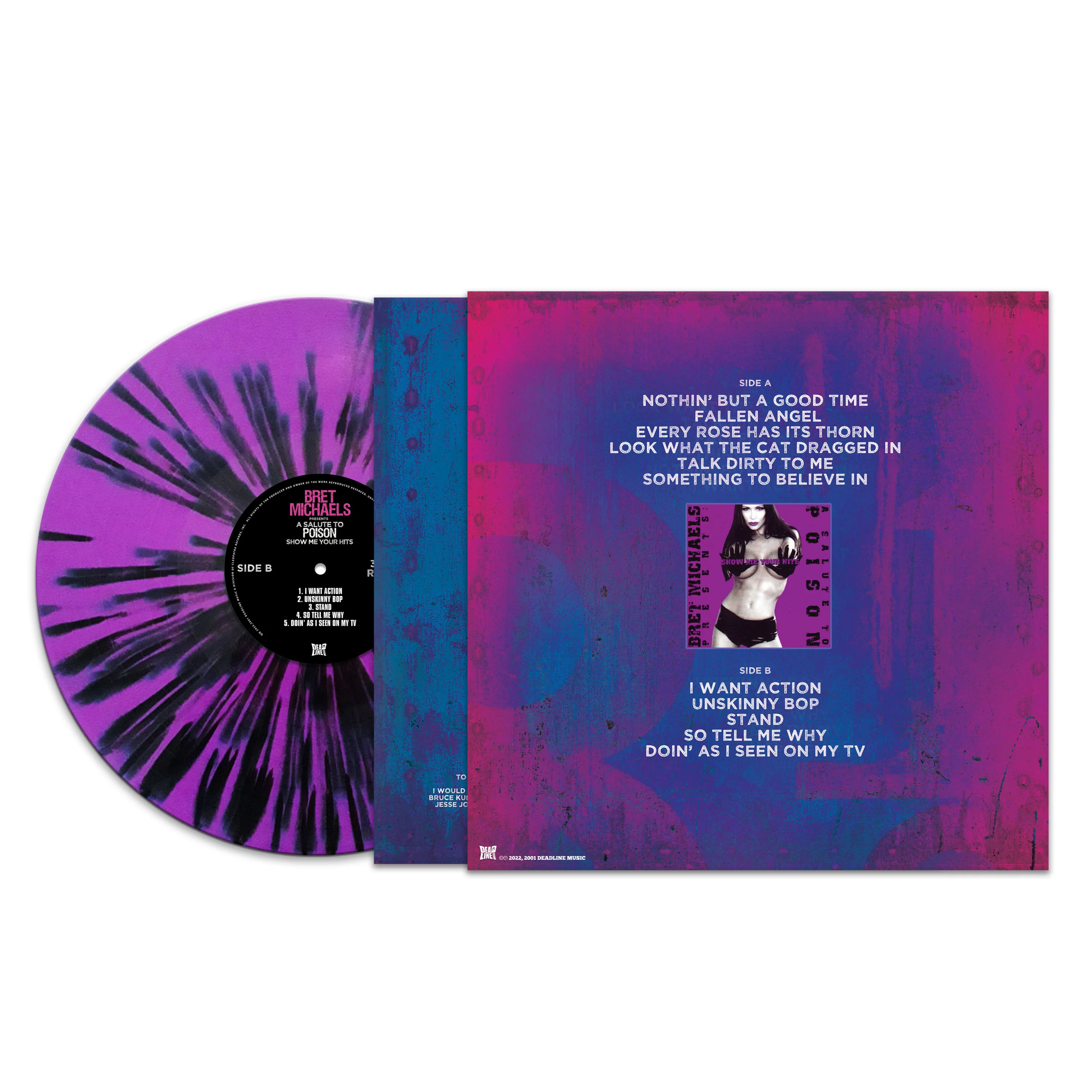 Bret Michaels - A Salute To Poison - Show me Your Hits (Purple-Black Splatter Vinyl) - Image 2