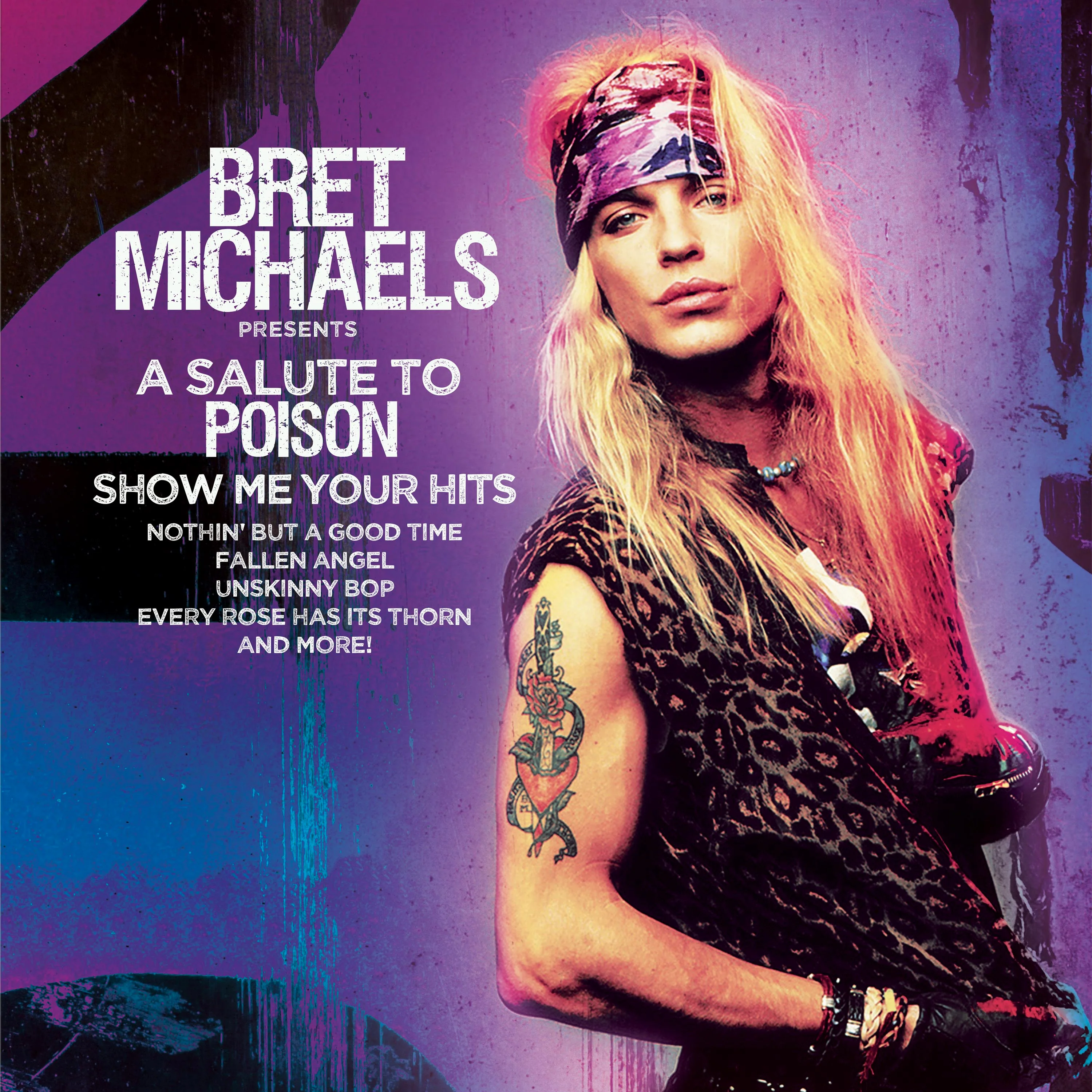 Bret Michaels - A Salute To Poison - Show me Your Hits (Purple-Black Splatter Vinyl) - Image 3
