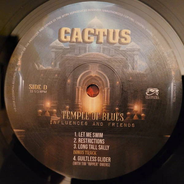 Cactus - Temple Of Blues (Black 180 Gram Double Vinyl) - Image 5