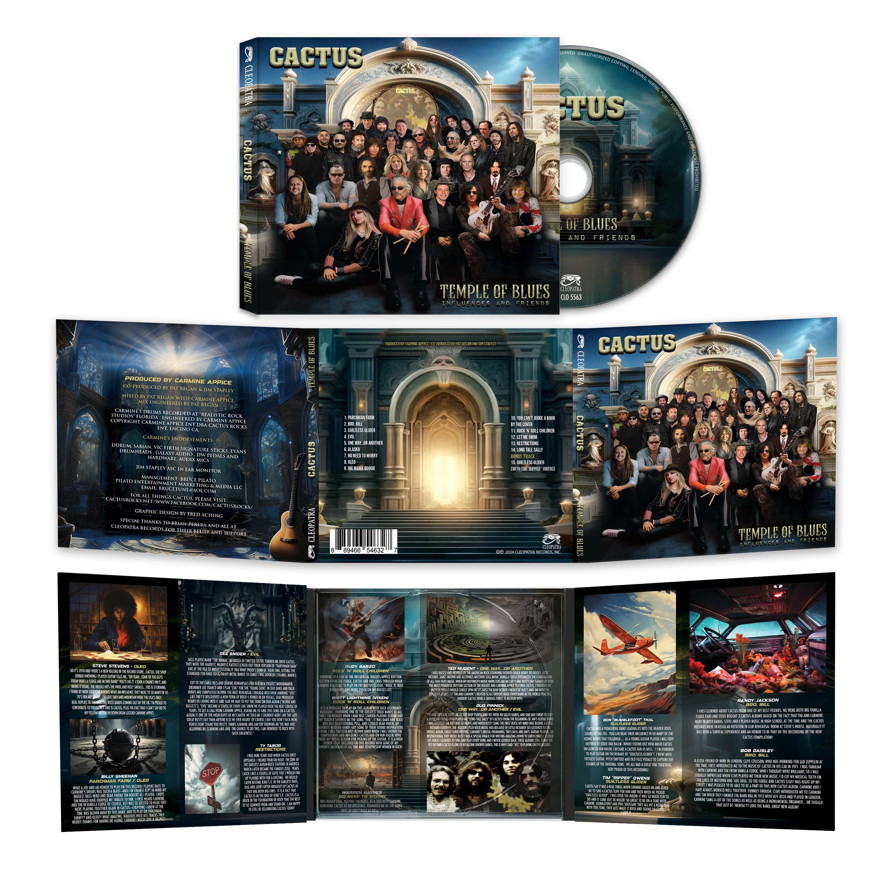 Cactus - Temple Of Blues - Influences And Friends (CD) - Image 2
