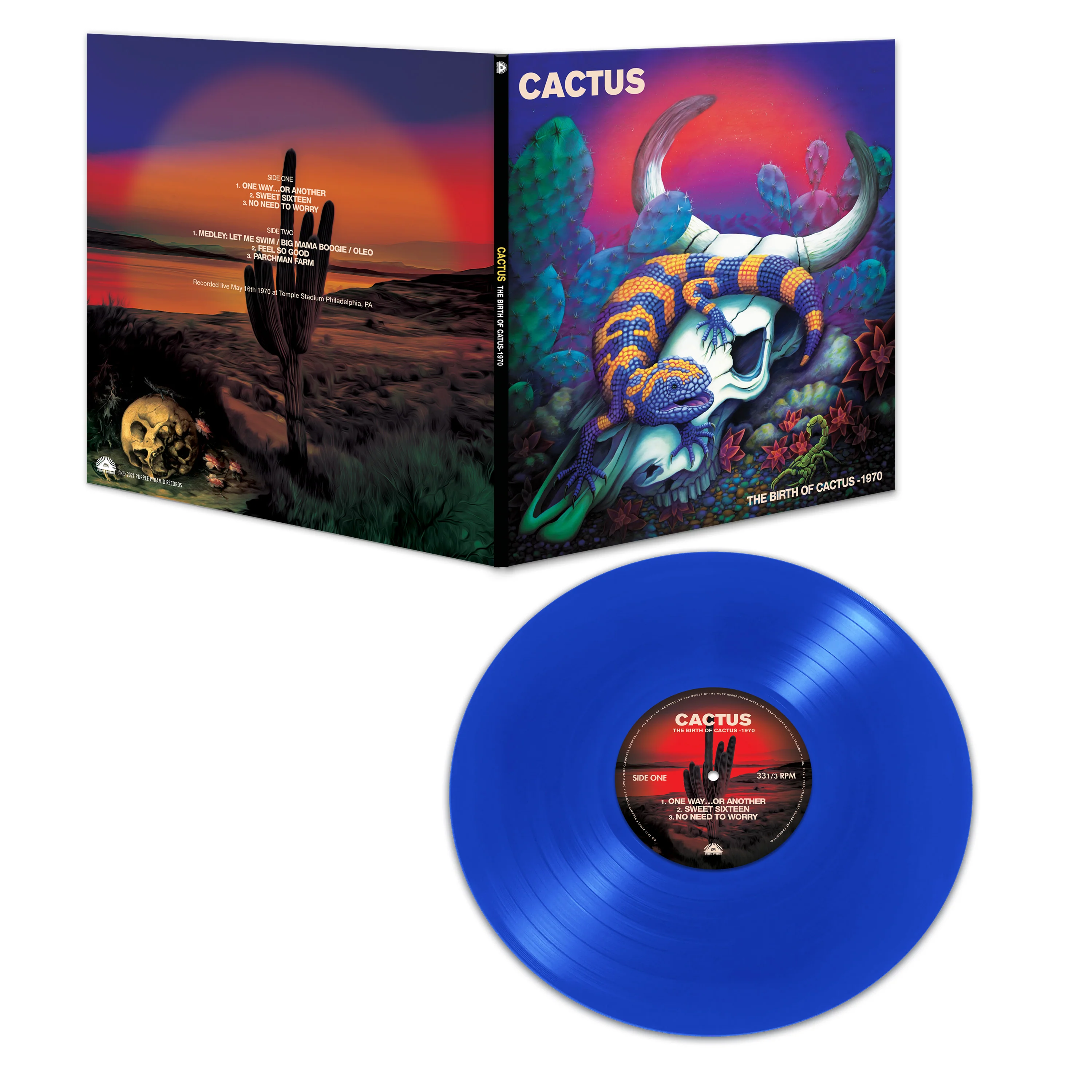 Cactus - The Birth of Cactus - 1970 (Limited Edition Blue Vinyl) - Image 2