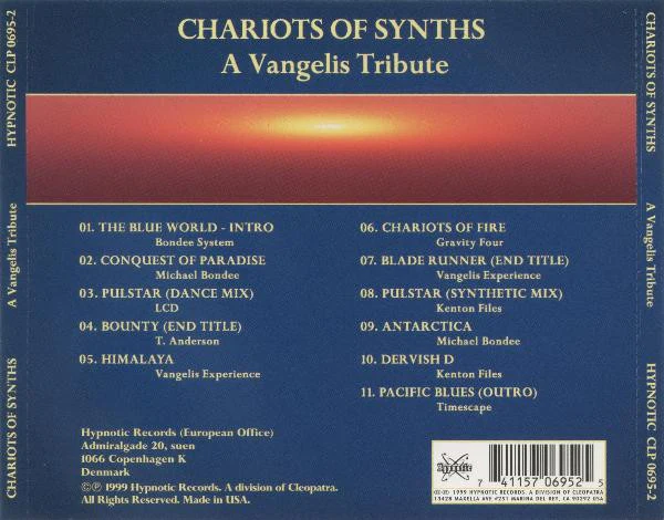 Chariots of Synths - A Tribute To Vangelis (CD) - Image 2