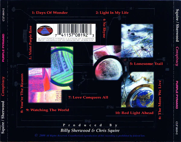 Chris Squire & Billy Sherwood - Conspiracy (CD) - Image 5