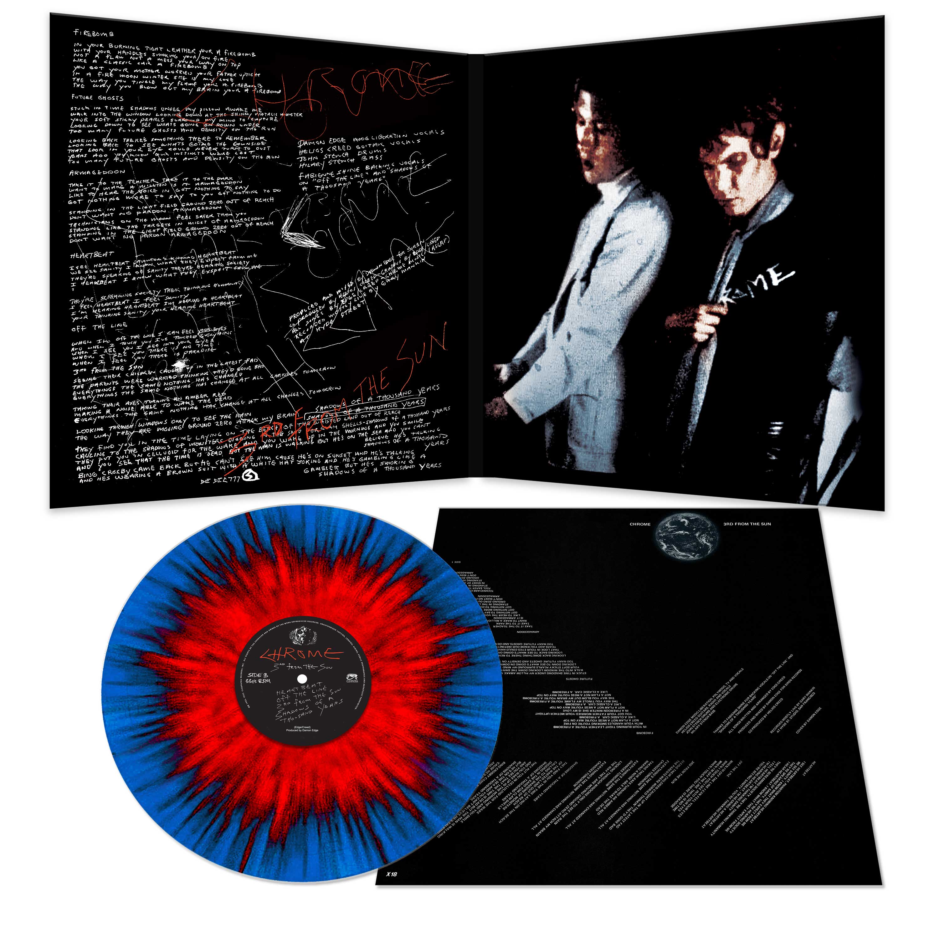 Chrome - 3rd From The Sun (Blue-Red Starburst Vinyl) - Image 3