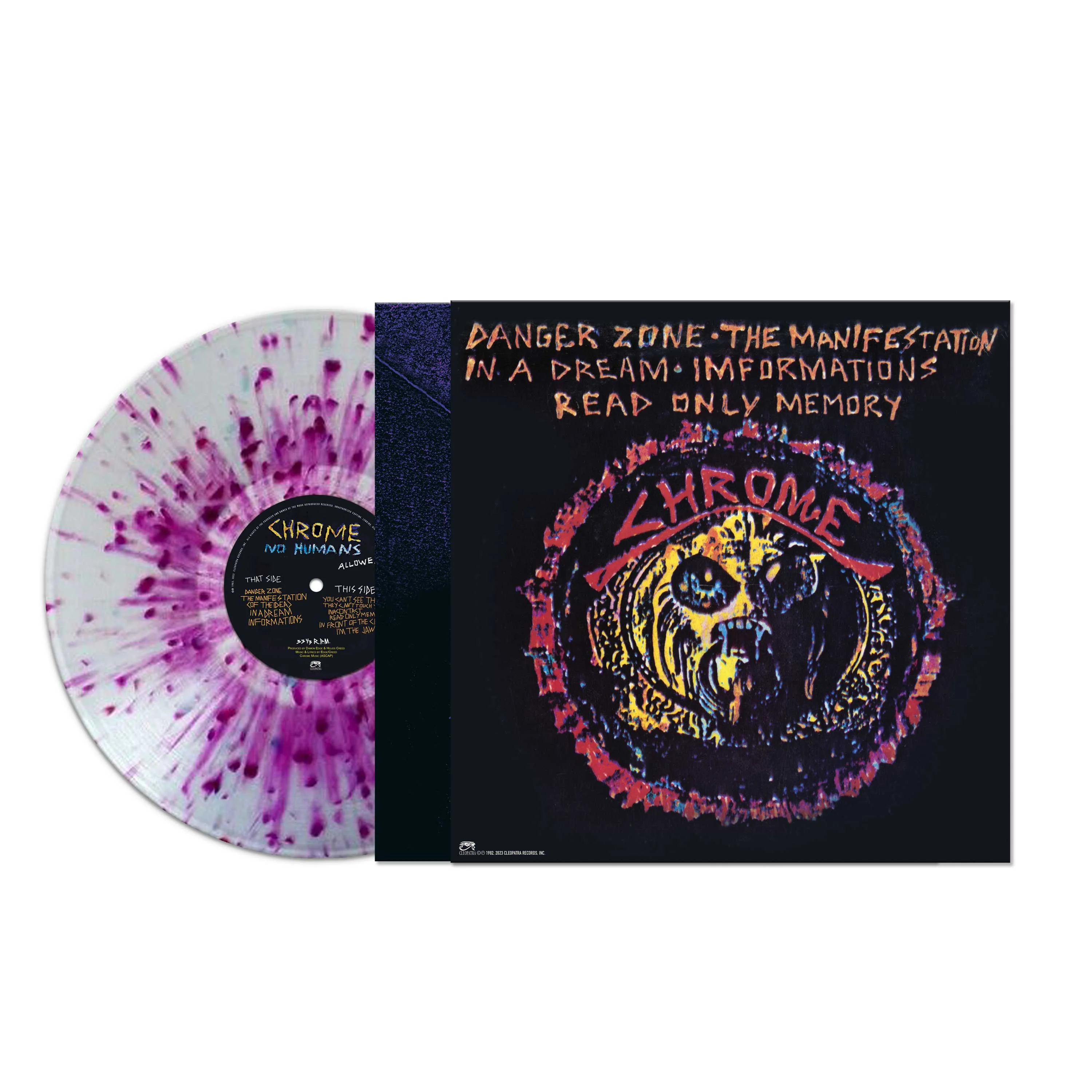 Chrome - No Humans Allowed (Purple-Clear Splatter Vinyl) - Image 2